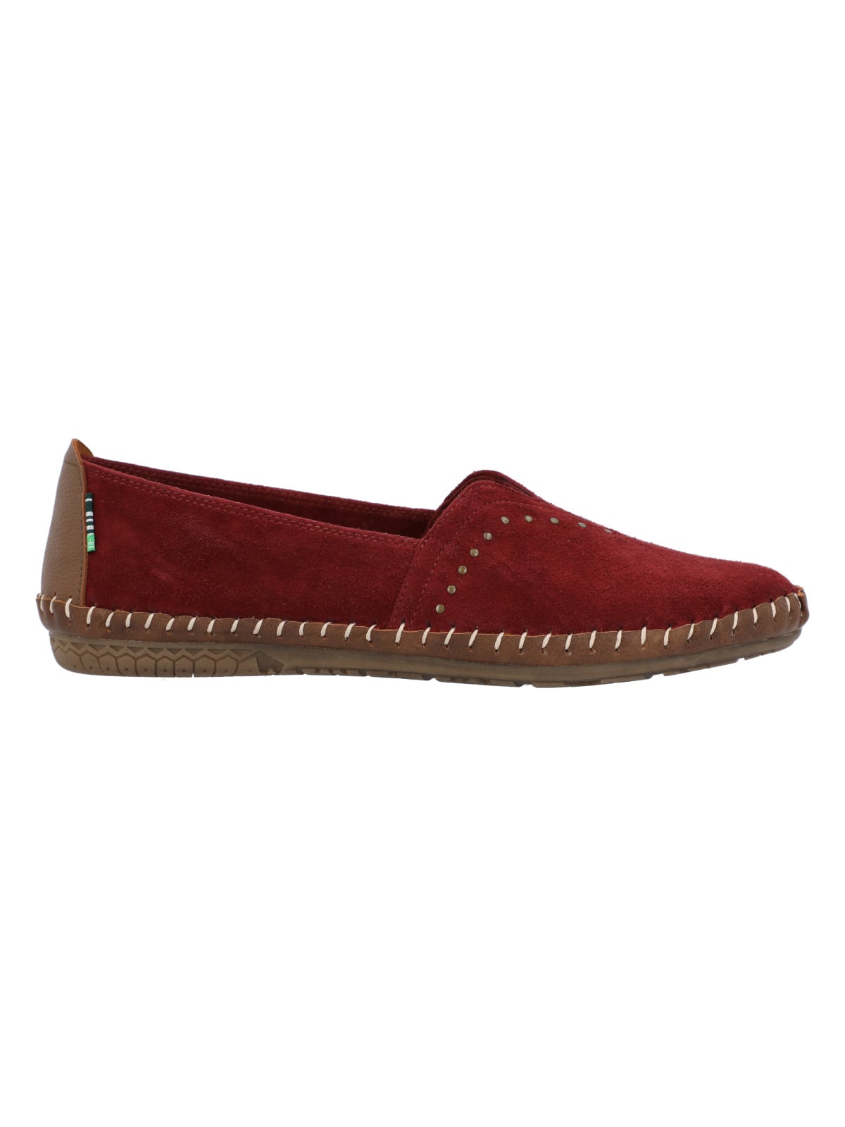 SLIP ON CUERO MUJER LAURIE ROCKFORD ROJO - 3