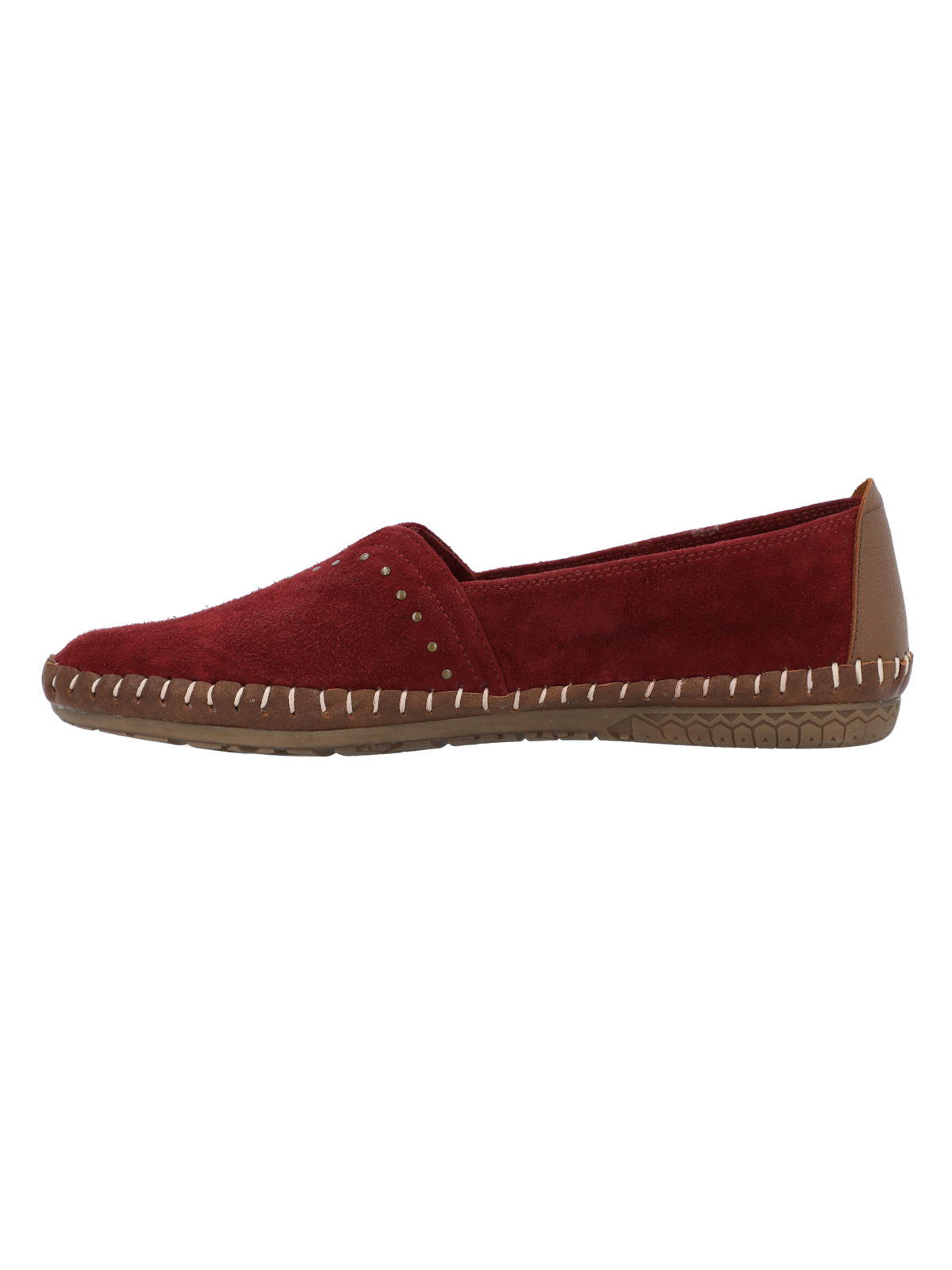 SLIP ON CUERO MUJER LAURIE ROCKFORD ROJO - 4