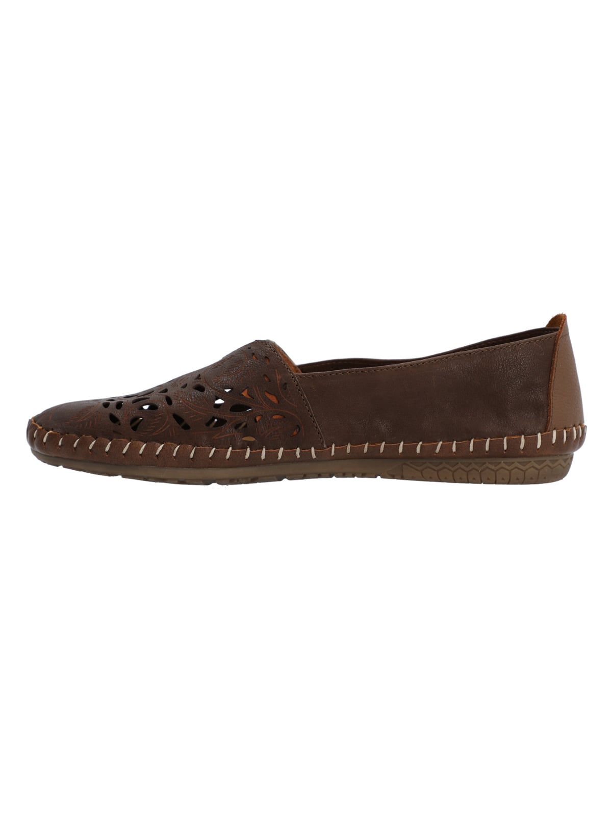 SLIP ON CUERO MUJER HIBISCUS ROCKFORD MARRÓN - 5