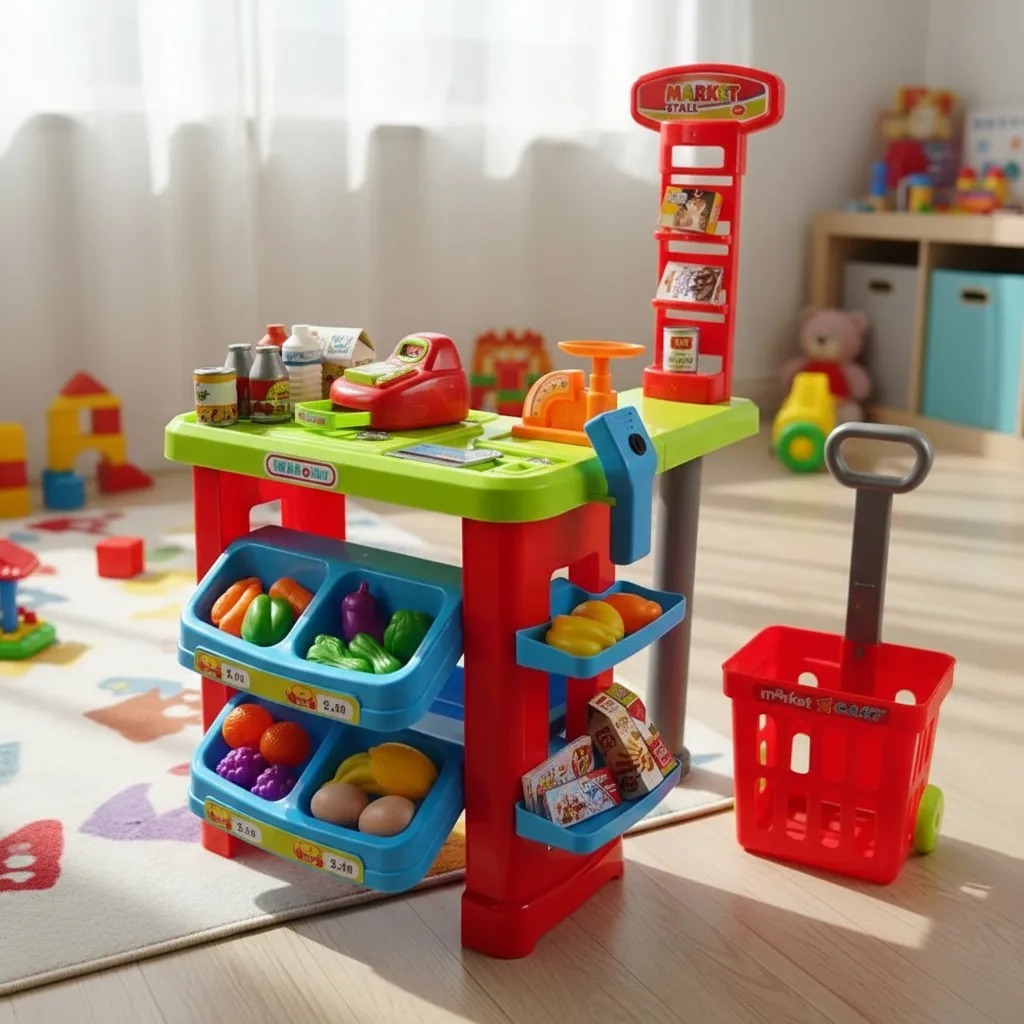 SUPERMARKET CON ACCESORIOS STAND PUESTO SUPERMERCADO - 3