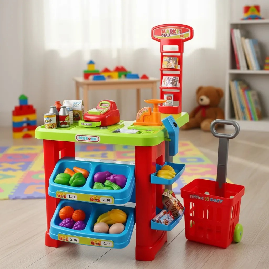 SUPERMARKET CON ACCESORIOS STAND PUESTO SUPERMERCADO - 4