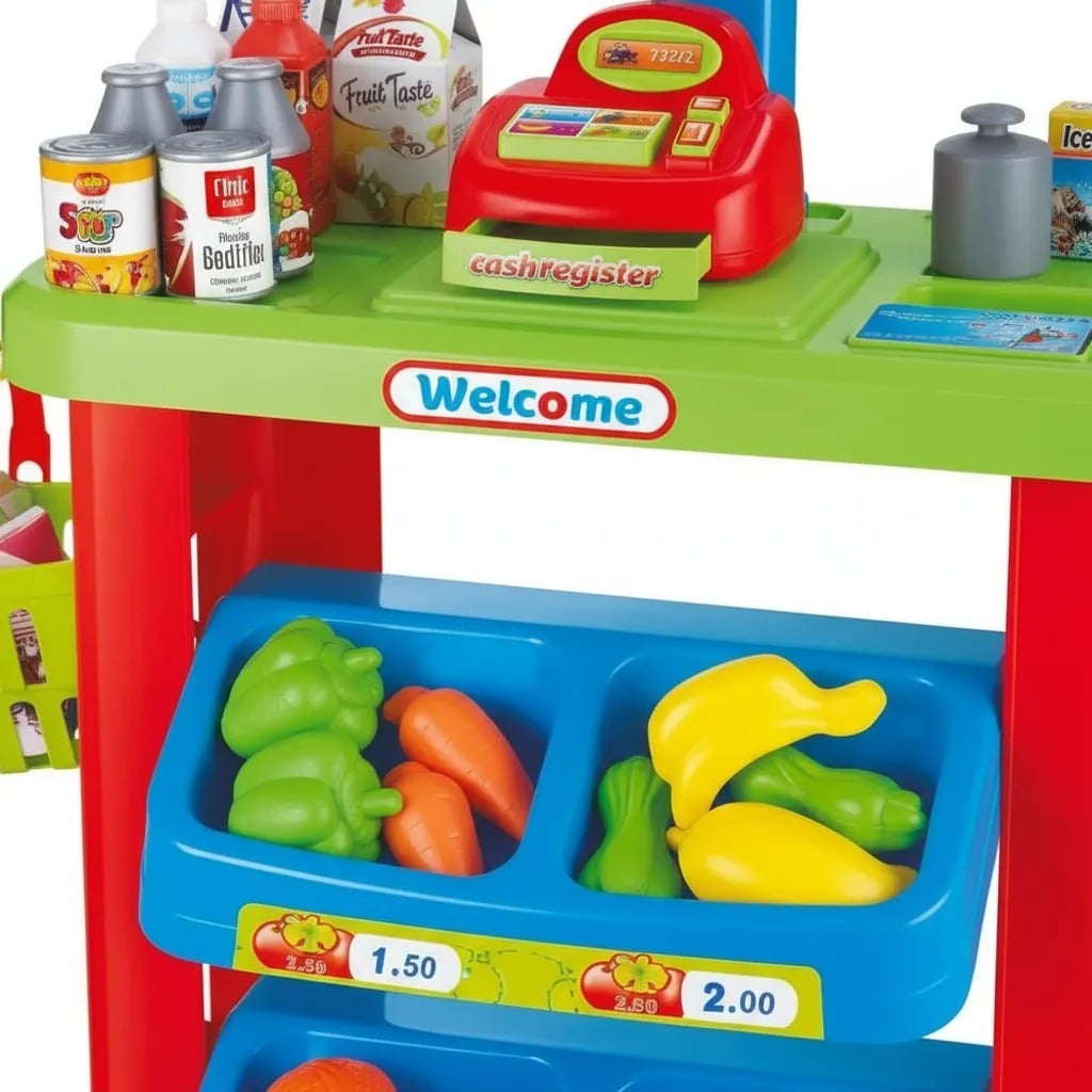 SUPERMARKET CON ACCESORIOS STAND PUESTO SUPERMERCADO - 3
