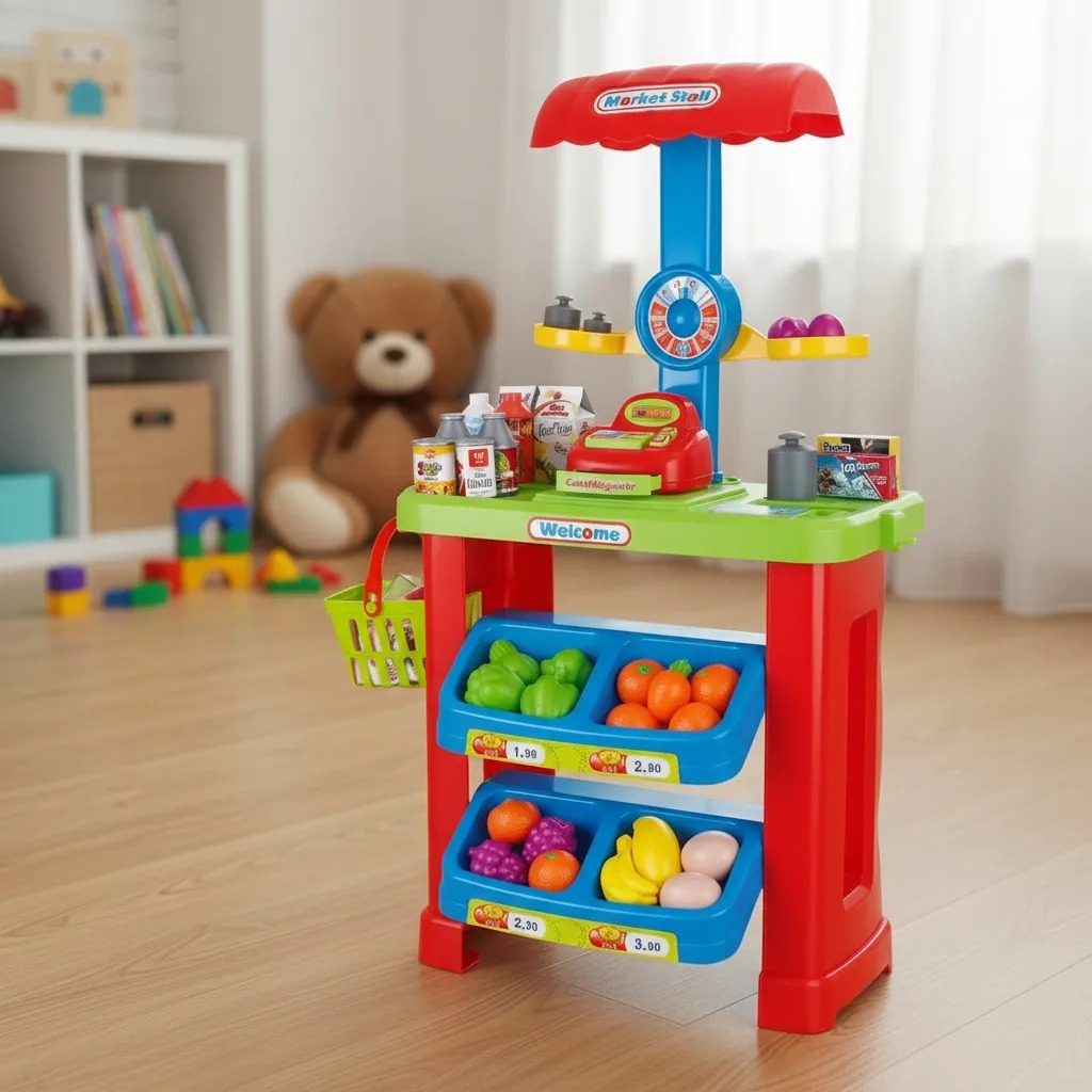 SUPERMARKET CON ACCESORIOS STAND PUESTO SUPERMERCADO - 5