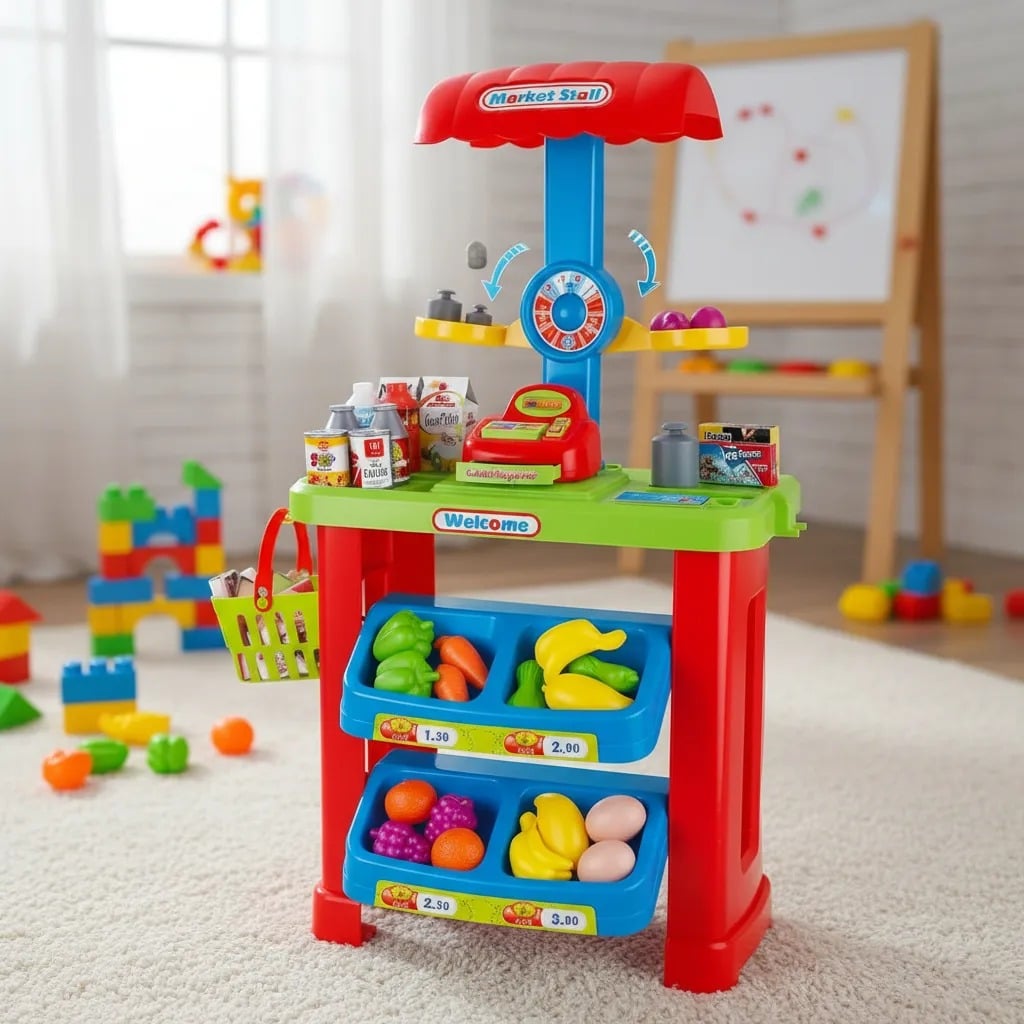 SUPERMARKET CON ACCESORIOS STAND PUESTO SUPERMERCADO - 6
