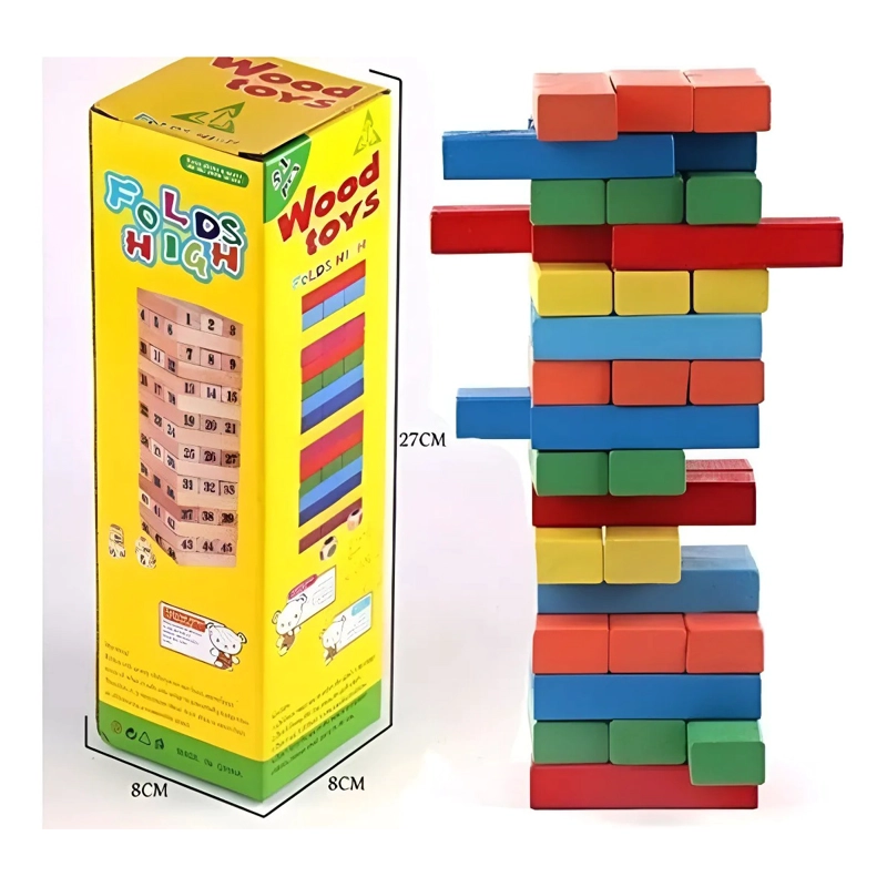 JENGA MADERA JUEGO DE MESA GRANDE TORRE - 2