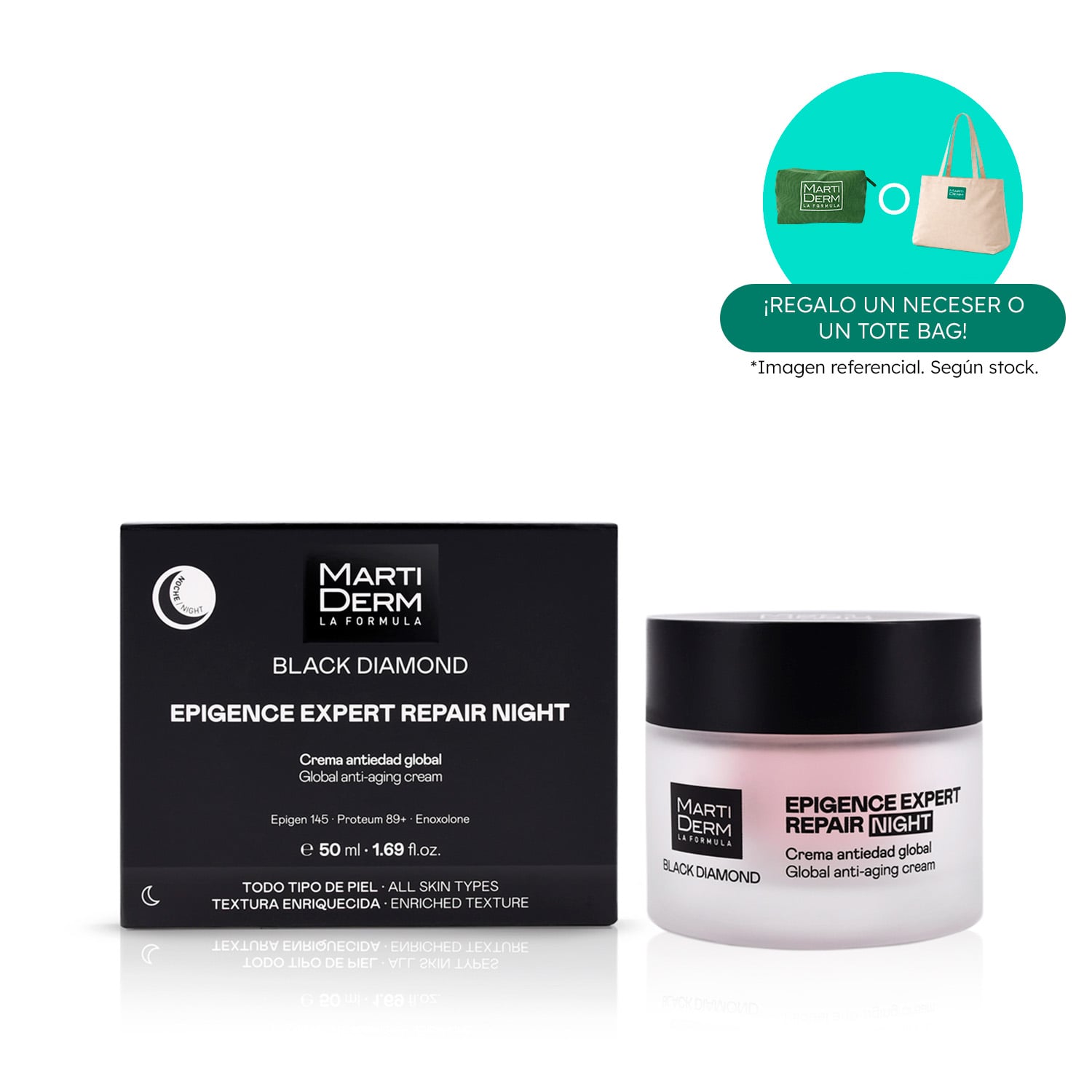 CREMA DE NOCHE EPIGENCE EXPERT REPAIR BLACK DIAMOND 50ML MARTIDERM - 1