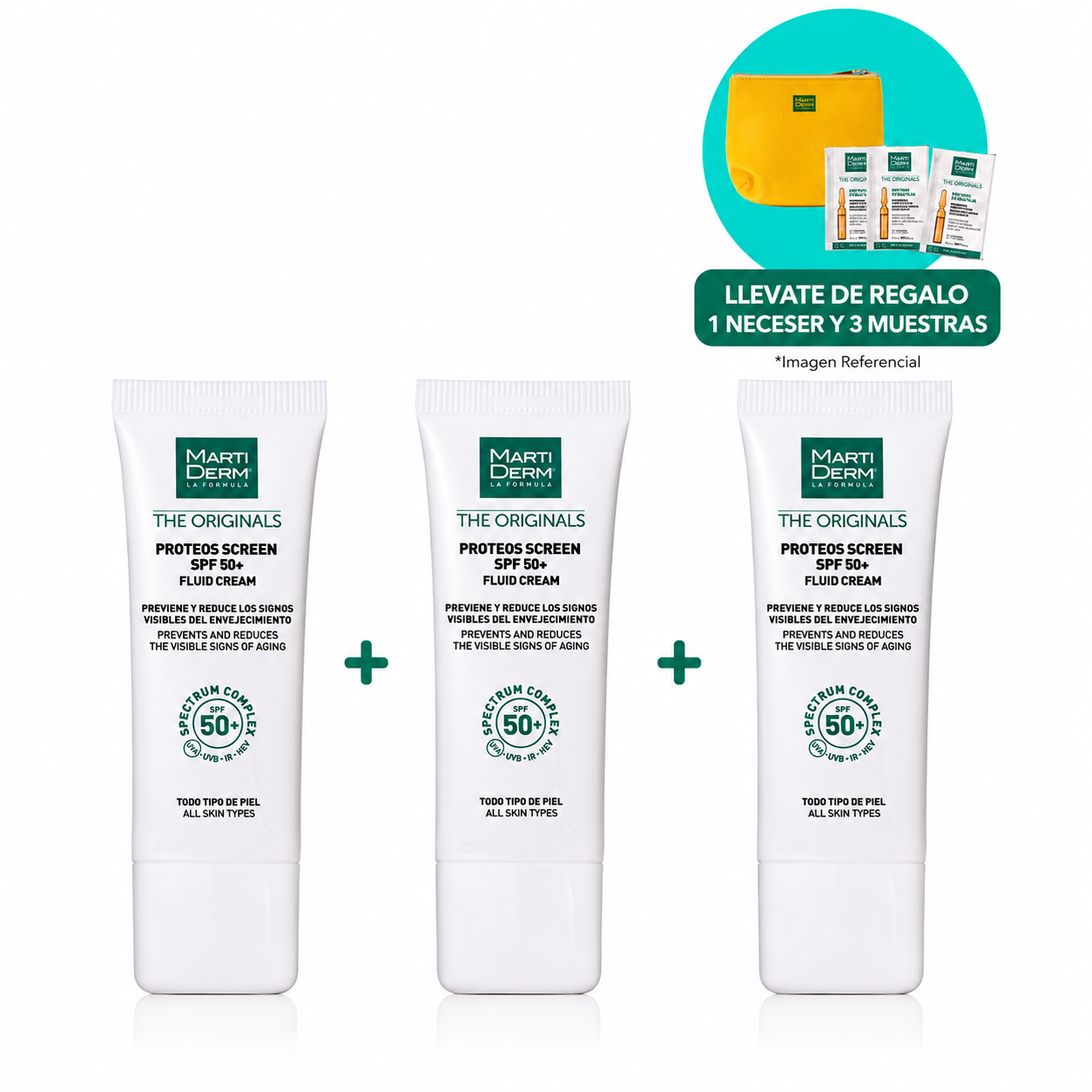 PACK PROTECCION SOLAR X3 PROTEOS SCREEN SPF 50+ - 1