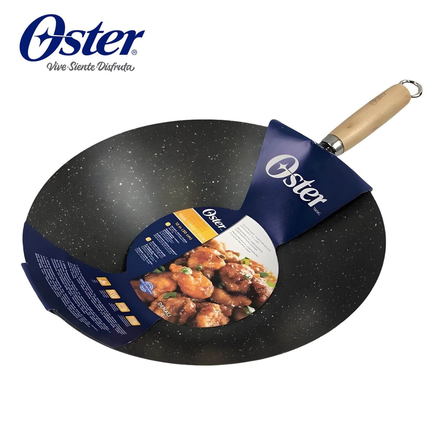 WOK DE ACERO AL CARBONO 30CM OSTER DENALI, RENDIMIENTO LEGENDARIO DISEÑADO PARA DURAR COLOR VERDE - 2