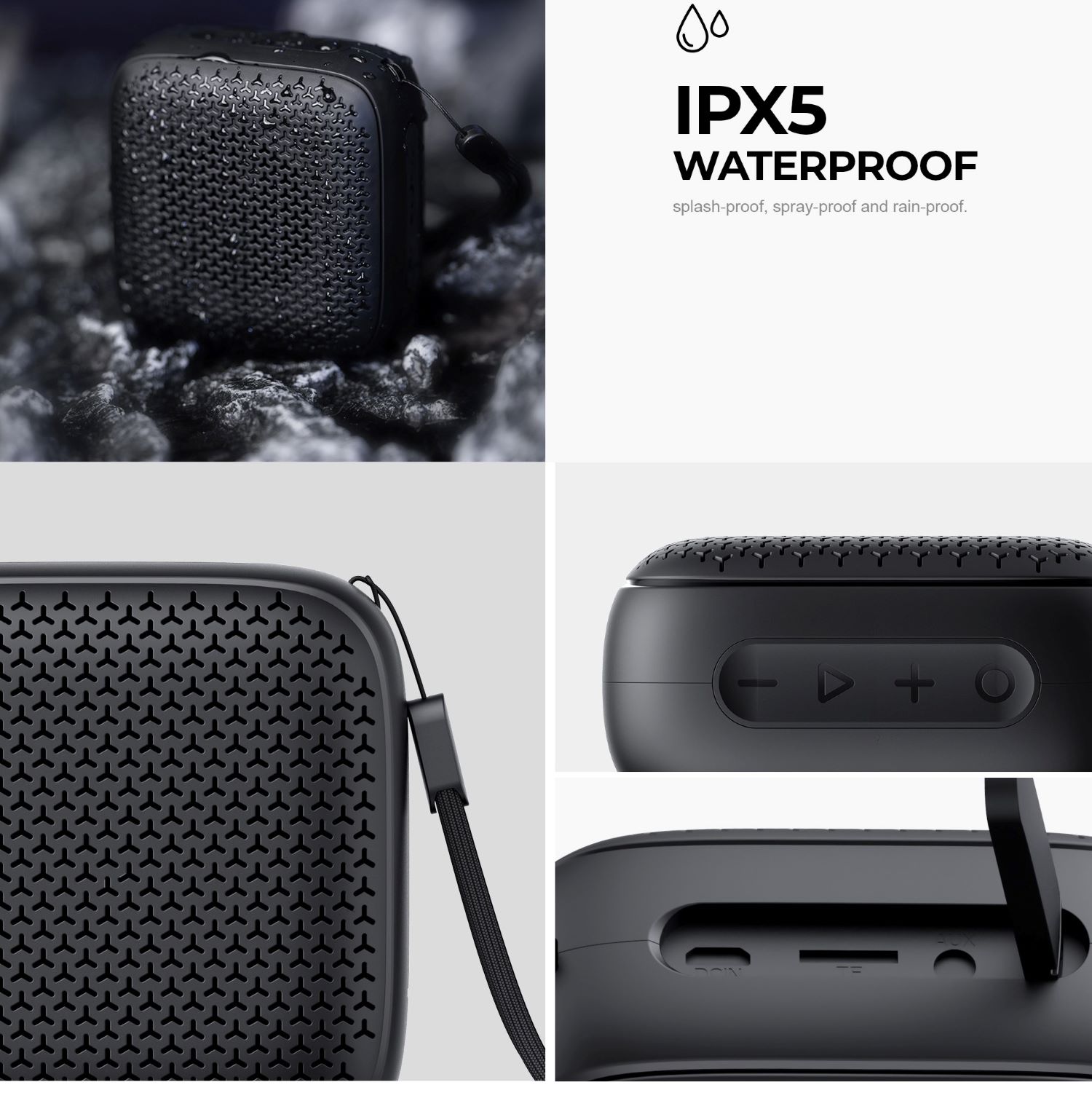 PARLANTE BLUETOOTH HAVIT SK838BT IPX5 PORTÁTIL NEGRO - 6