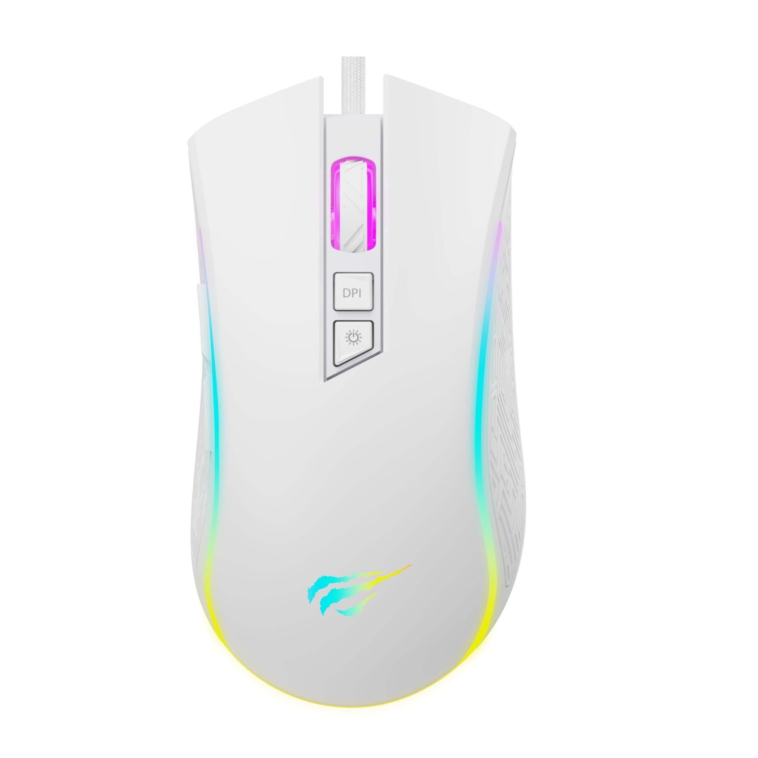 MOUSE GAMER RGB HAVIT MS1034 DPI PROGRAMABLES BLANCO - 1