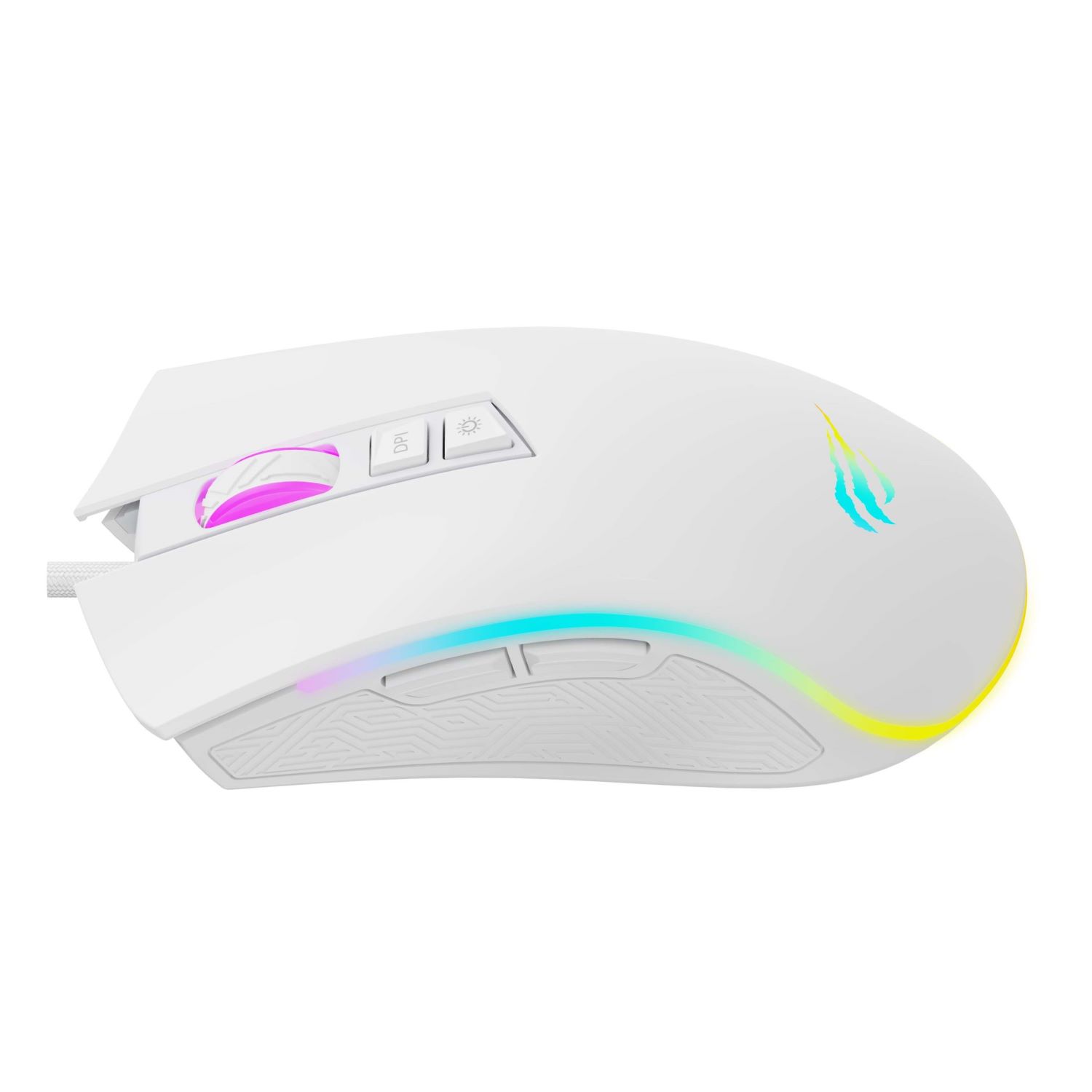 MOUSE GAMER RGB HAVIT MS1034 DPI PROGRAMABLES BLANCO - 4