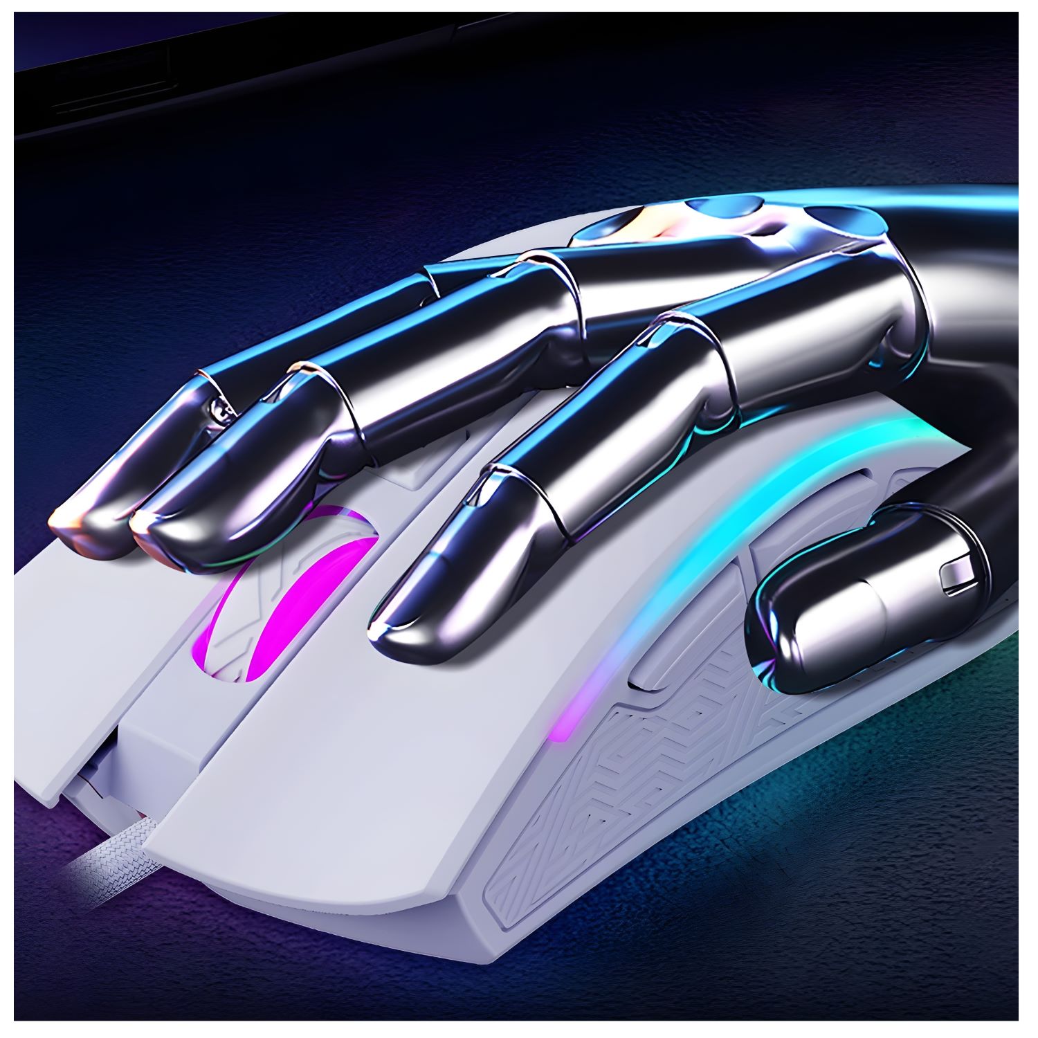 MOUSE GAMER RGB HAVIT MS1034 DPI PROGRAMABLES BLANCO - 6