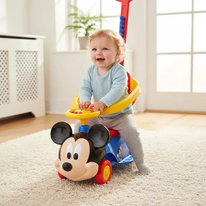 BUGGIE CORREPASILLO DISNEY MICKEY RIDE ON TOY NEGRO MICKEY - 1