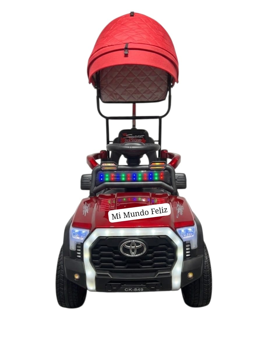CARRITO PARA NIÑOS TOYOTIN MUSICAL BLUETOOTH ROJO - 2