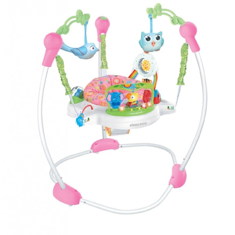 SALTARIN PARA BEBE ASIENTO GIRATORIO NIVELES ALTURA ROSADO - 3
