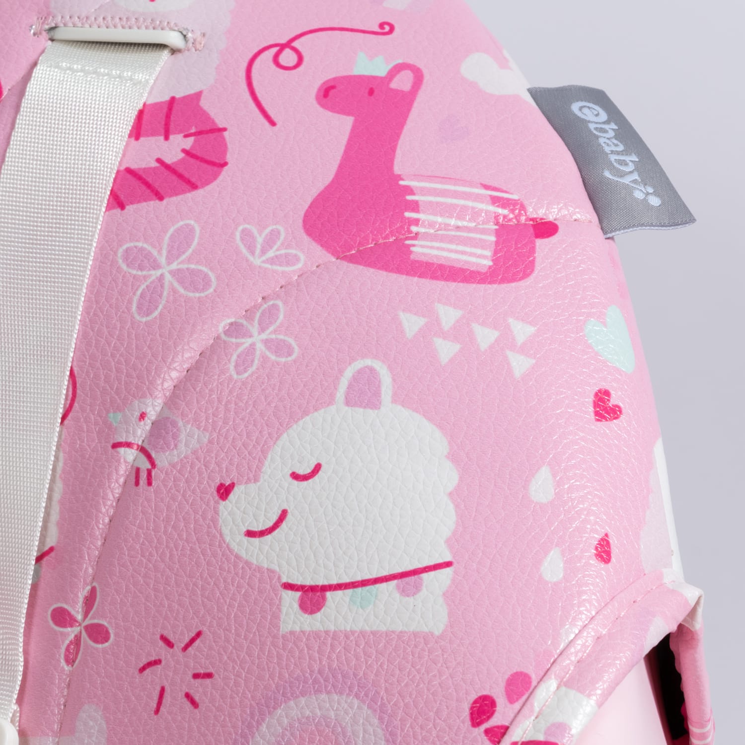 SILLA DE COMER PARA BEBE DELUXE PINK CON MECEDOR - 3