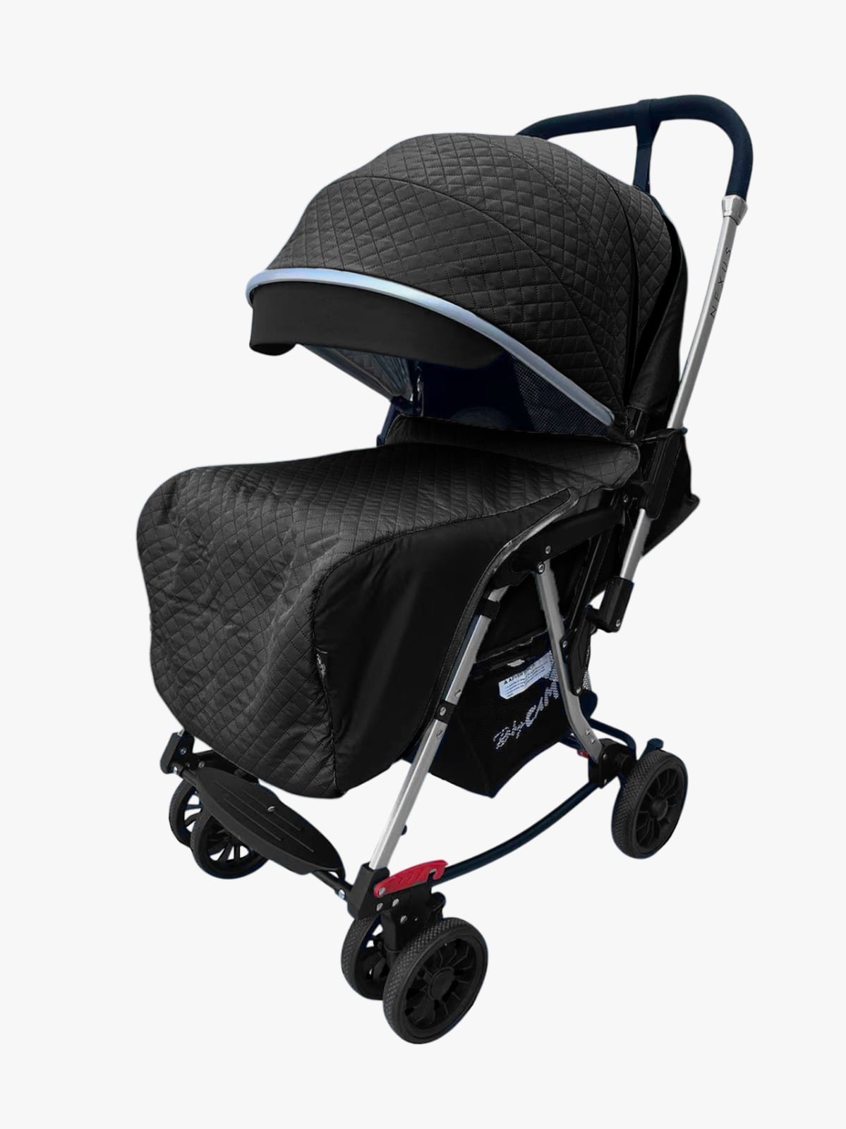 COCHE CUNA PARA BEBE MECEDOR CON CUBREPIES BLACK - 3