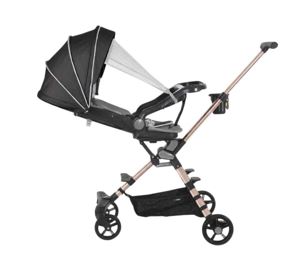COCHE PARA BEBE DELUXE ASIENTO GIRATORIO SMART BEIGE - 4