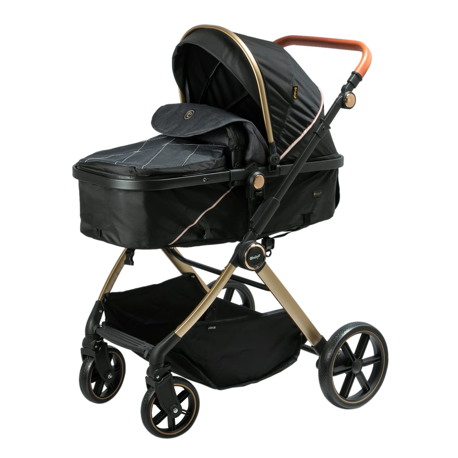 COCHE MOISES CON PORTABEBE BLACKING EBABY - 4