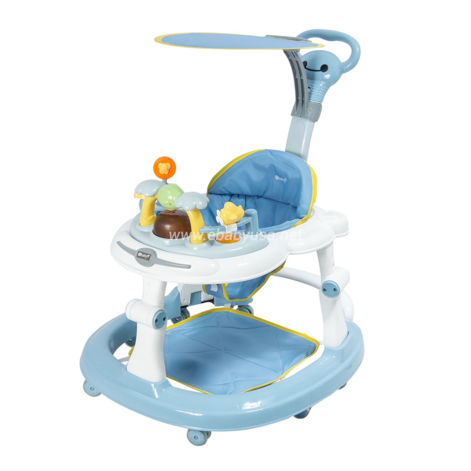 ANDADOR BABY HAPPY PARA BEBE BANDEJA MUSICAL MONITO PINK - 3