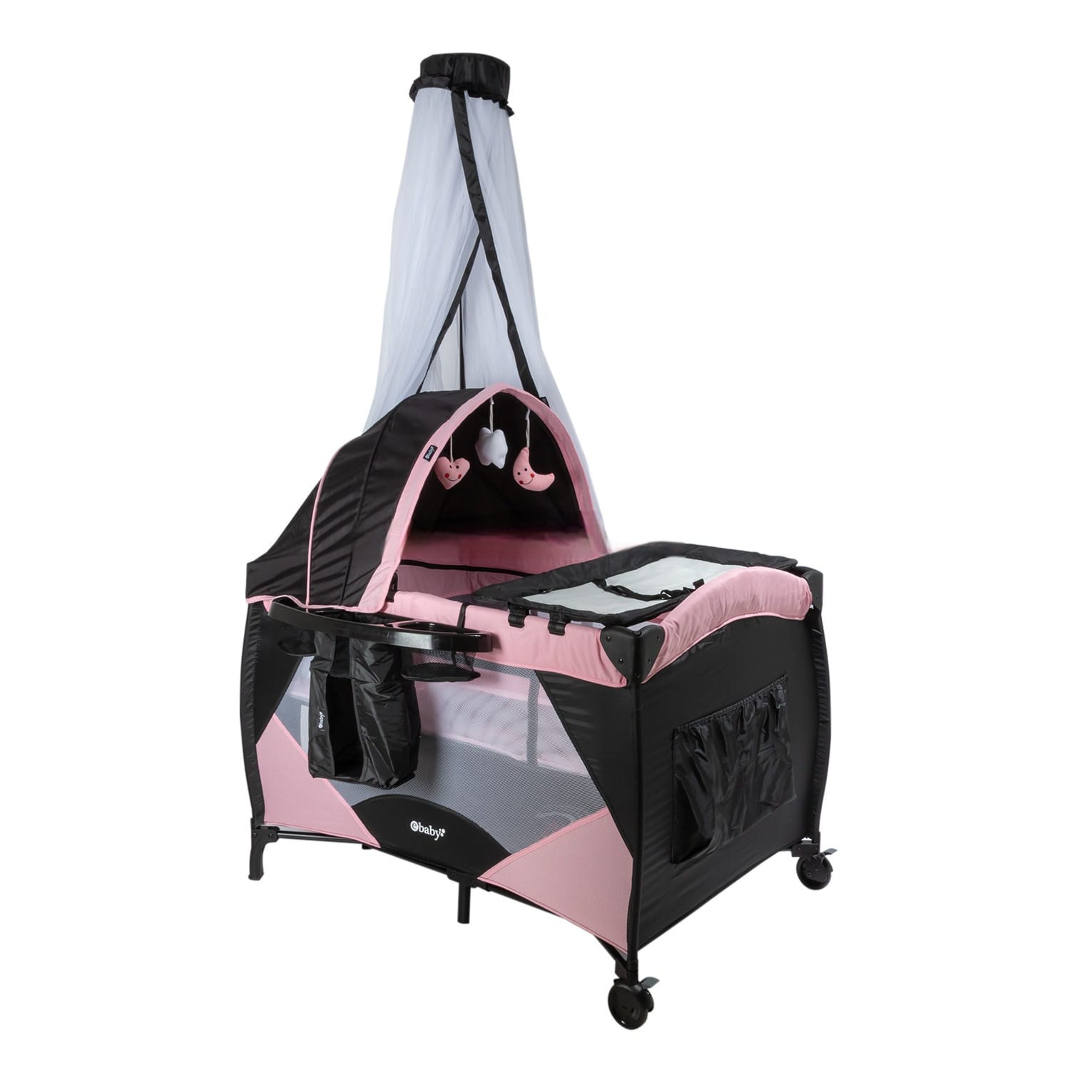 CUNA PARA BEBE MECEDORA NUEVO MODELO ROSADO - 3