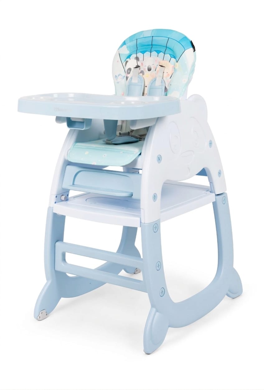SILLA COMER BABY HAPPY MESA LEGO CELESTE 3 EN 1 BEBE - 2