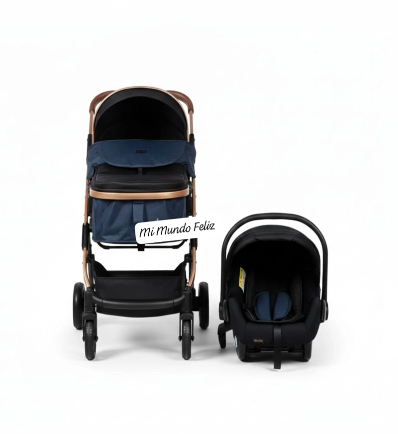 COCHE MOISES PARA BEBE SISTEMA PORTABEBE BLUE - 2