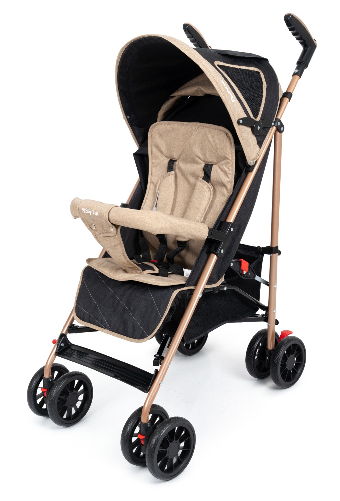 COCHE BASTON DE PASEO LIGERO FACIL TRASLADO BEIGE - 2
