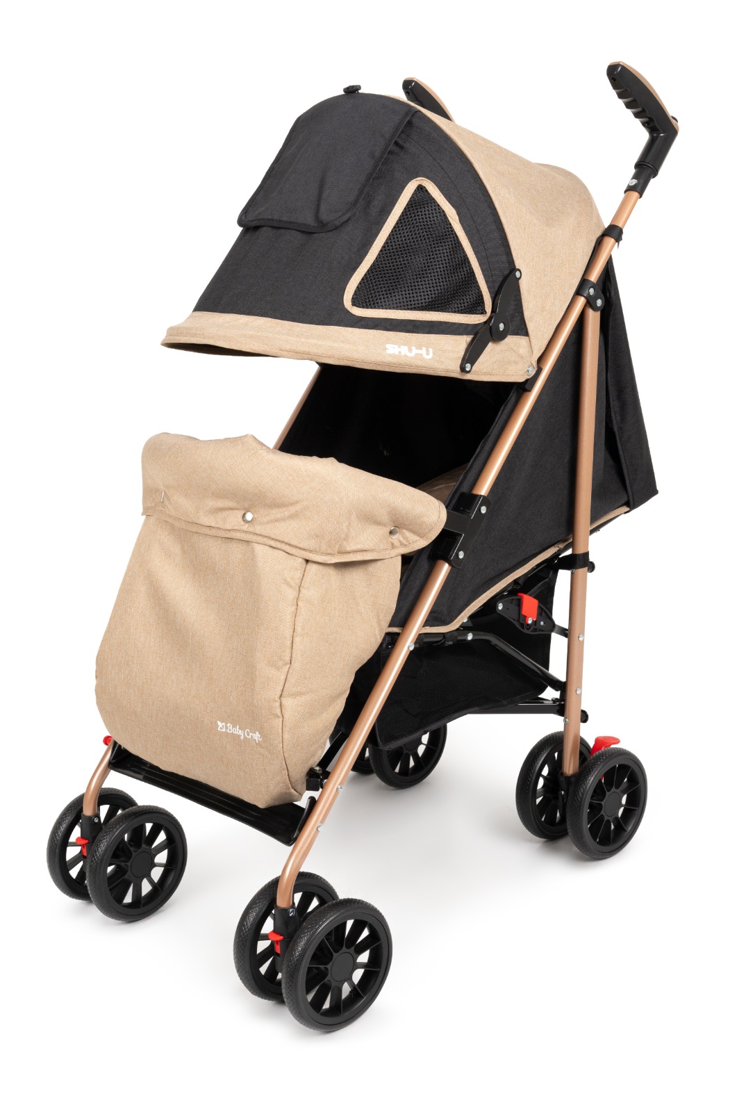 COCHE BASTON DE PASEO LIGERO FACIL TRASLADO BEIGE - 3