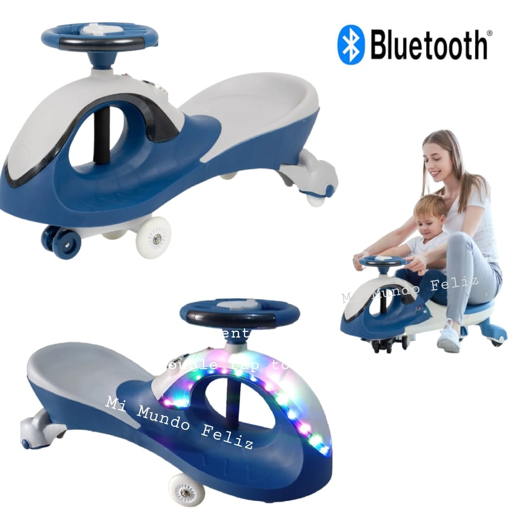 TWISCAR PARA NIÑOS CON LUCES BLUETOOTH USB AZUL - 1