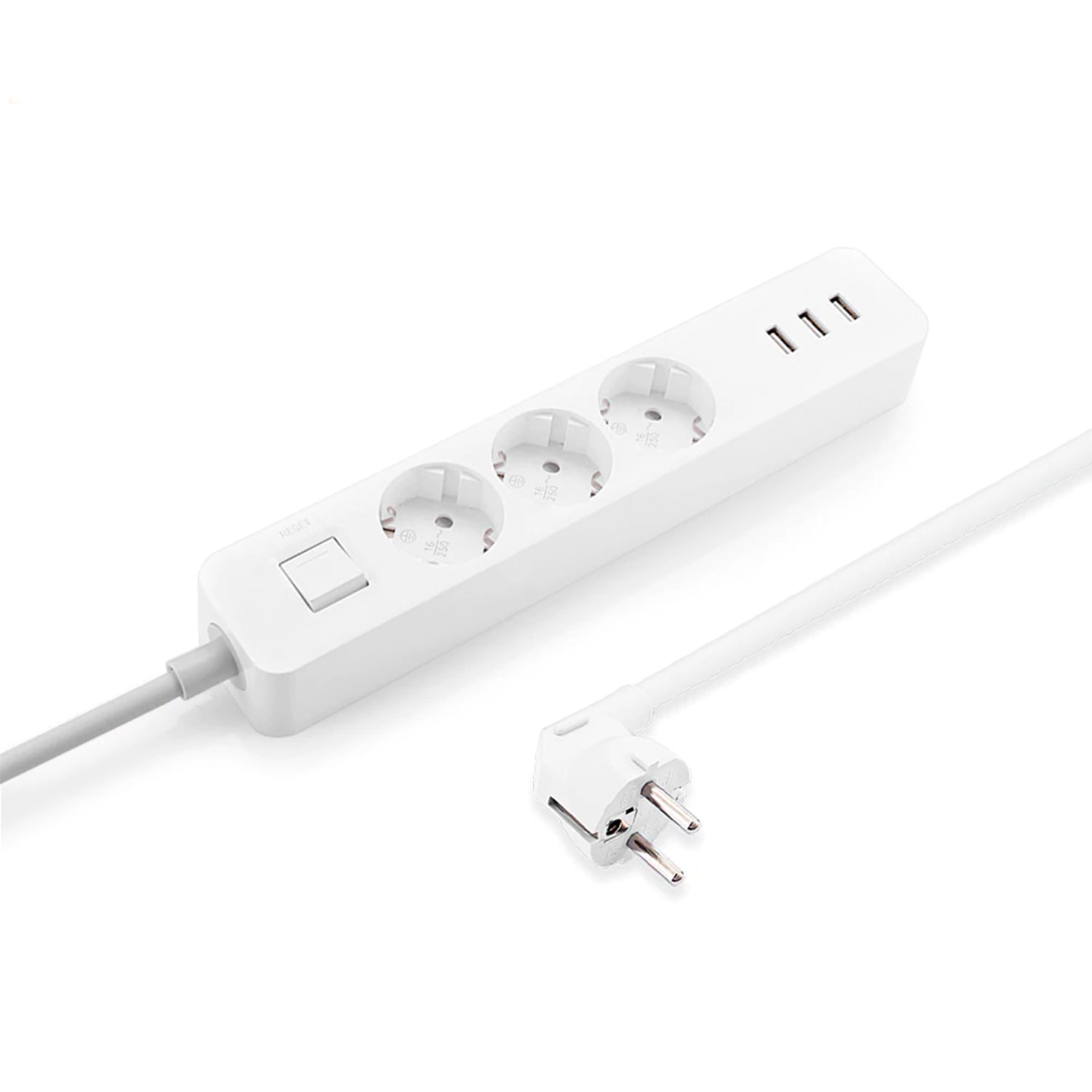 EXTENSIÓN ELÉCTRICA XIAOMI MI POWER STRIP (3 ENCHUFES EUROPEO + 3 USB) BLANCO - 1