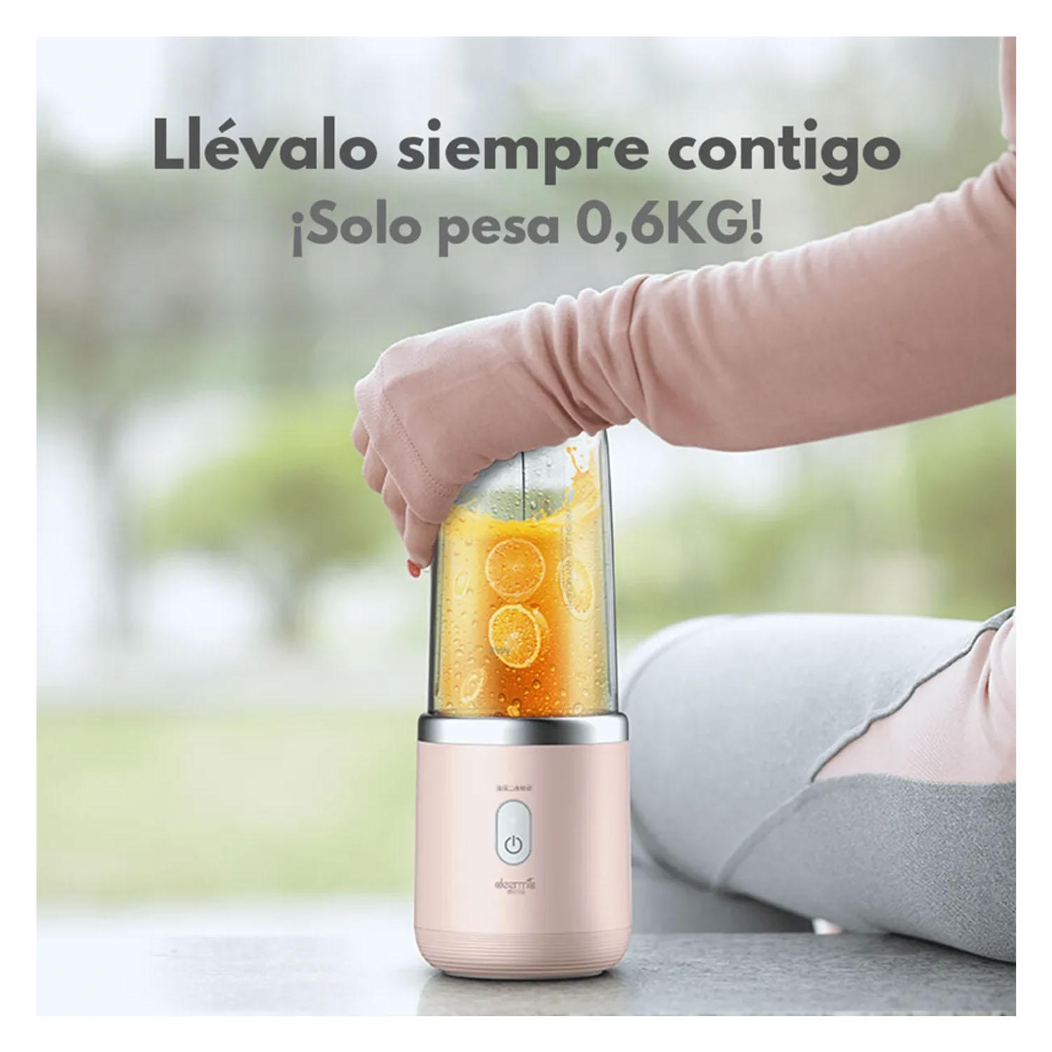 LICUADORA PORTÁTIL DERRMA NU05 ROSA 140W - 6