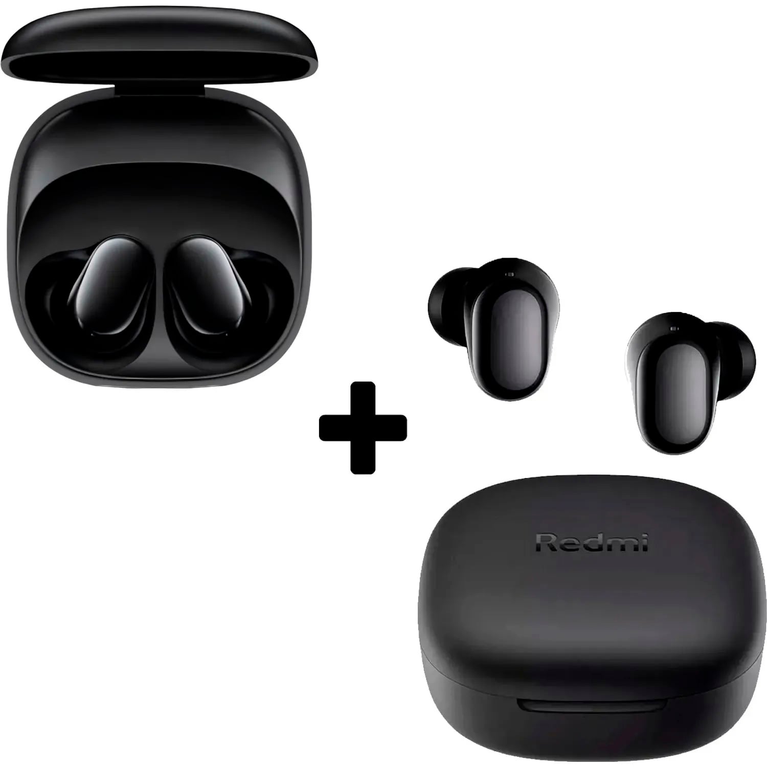 COMBO 2 AUDÍFONOS INALÁMBRICOS BUDS 6 PLAY BLUETOOTH 5.4 NEGRO - 1