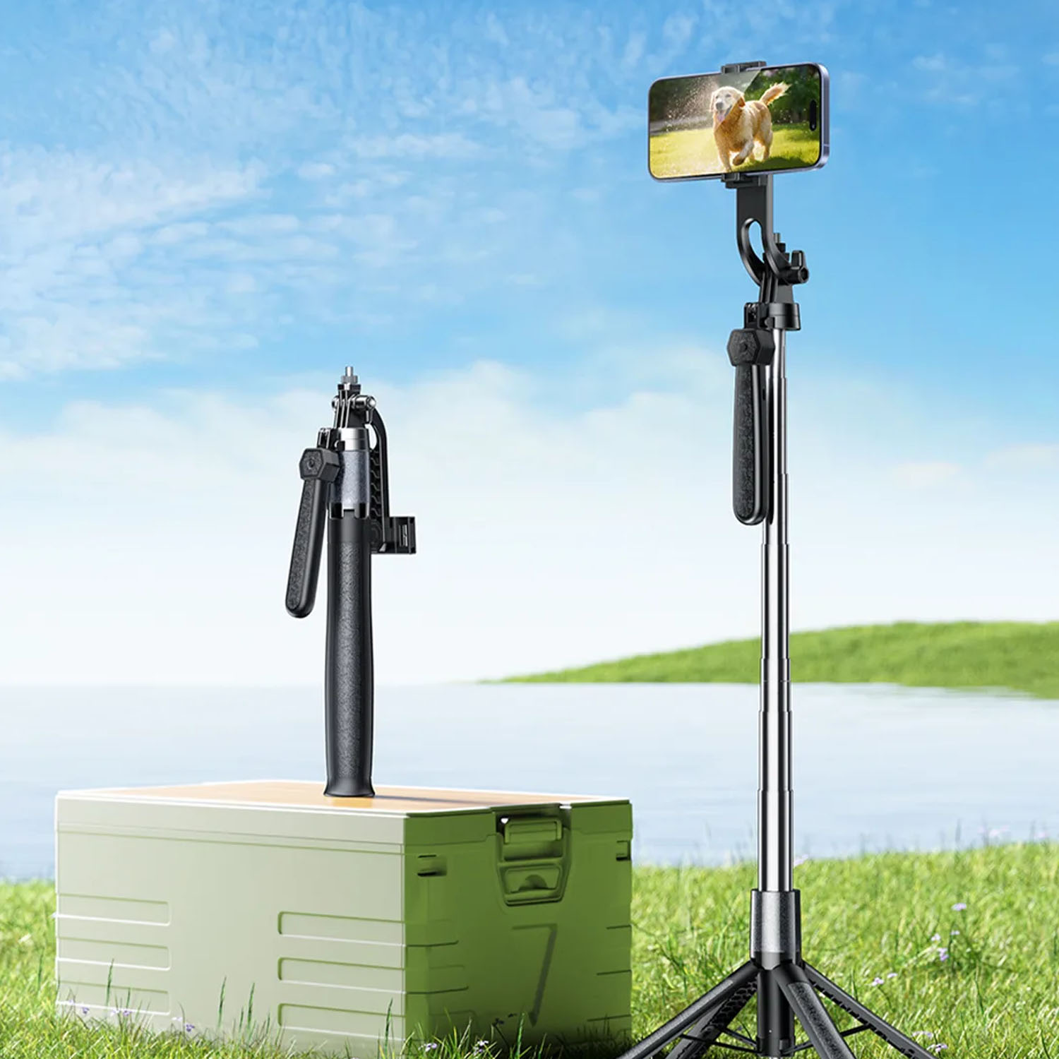 SELFIE TRIPODE STREAMING REMAX P30 NEGRO 1.8 M 360° BLUETOOTH - 4