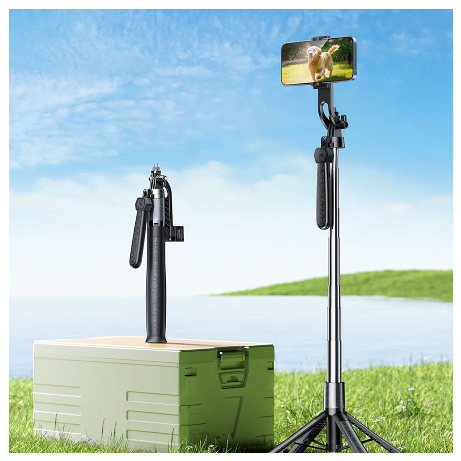 SELFIE TRIPODE STREAMING REMAX P30 NEGRO 1.8 M 360° BLUETOOTH - 5