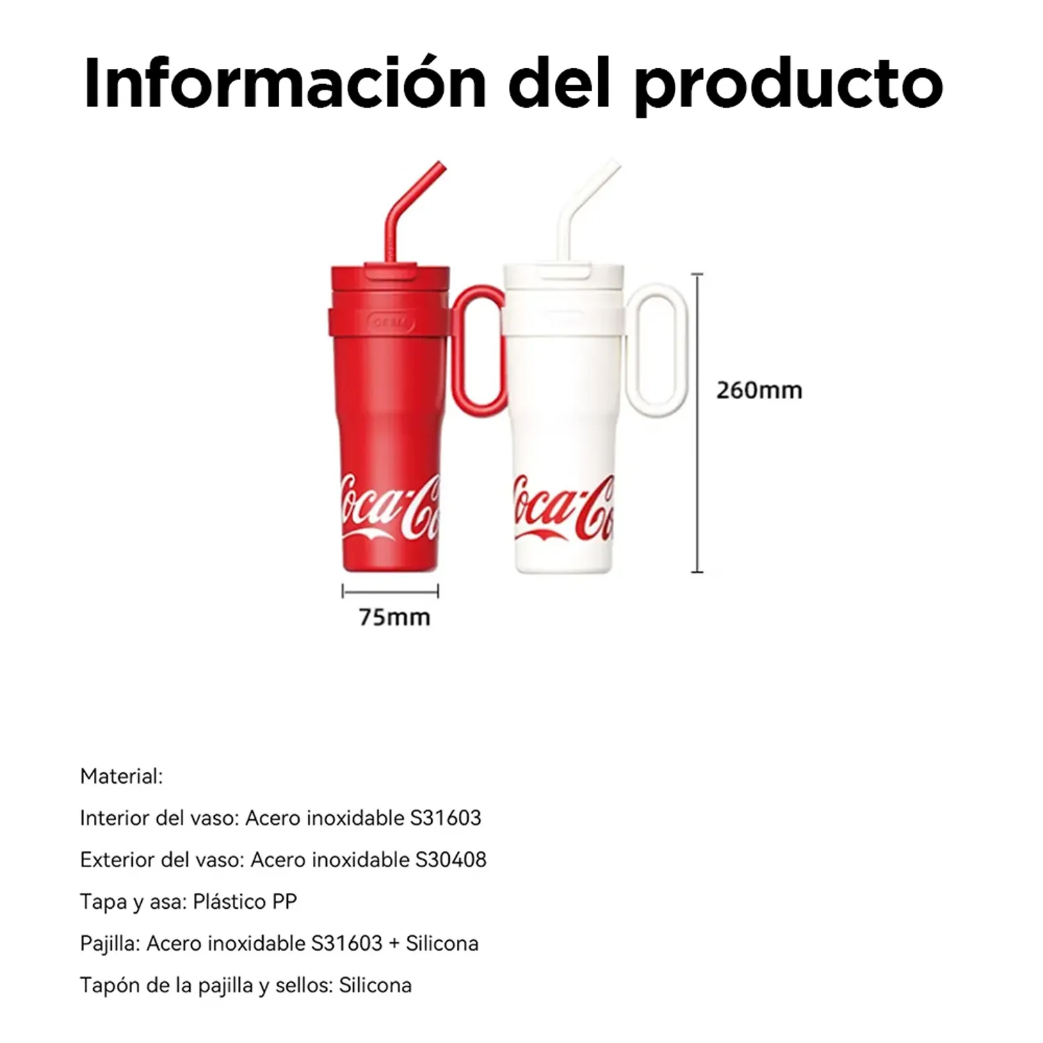 VASO TÉRMICO GERM COCA‑COLA BLANCO ESTELAR 1100 ML EDICIÓN XL - 2
