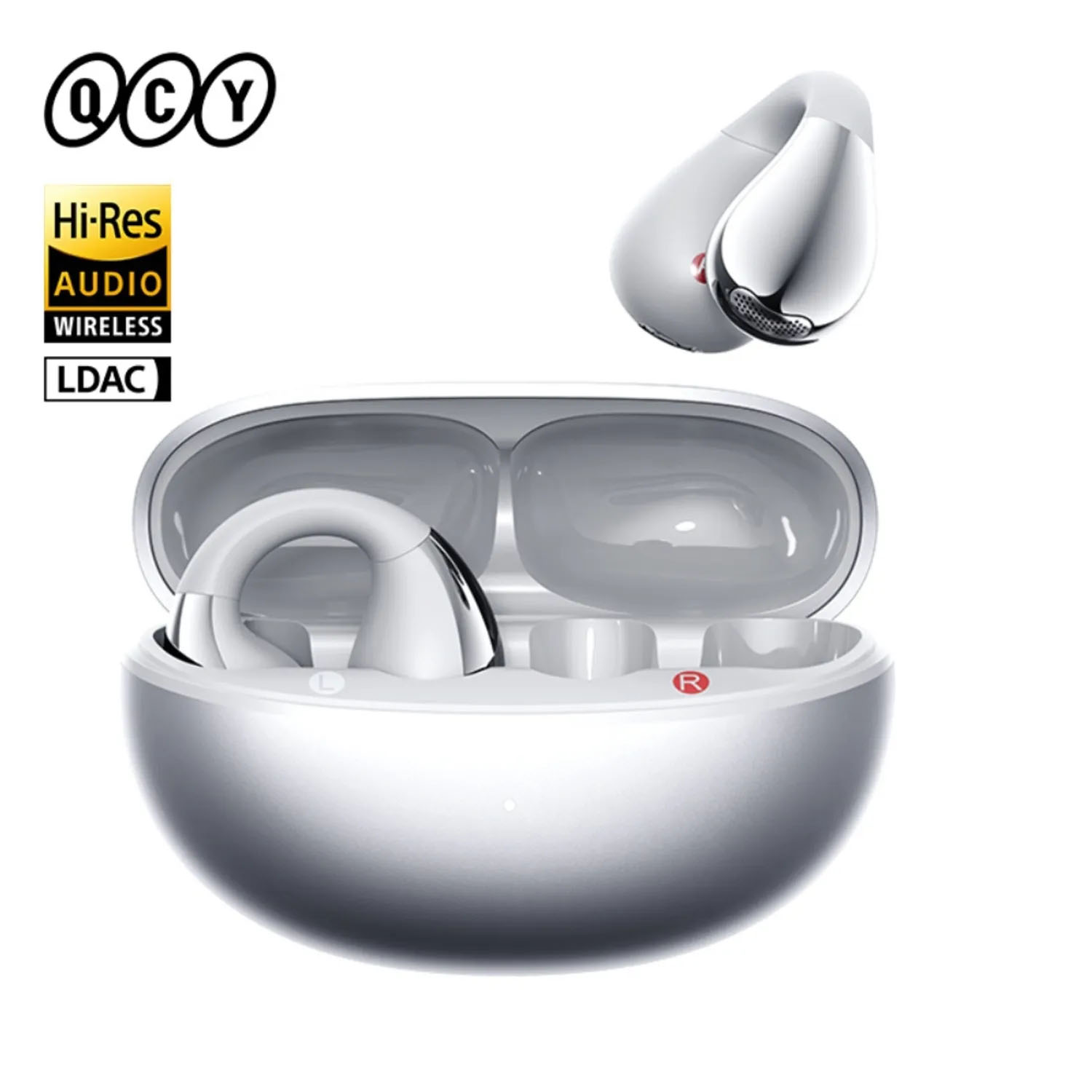 AUDÍFONOS INALÁMBRICOS QCY CROSSKY C30S SILVER BLUETOOTH 6.0 - 2