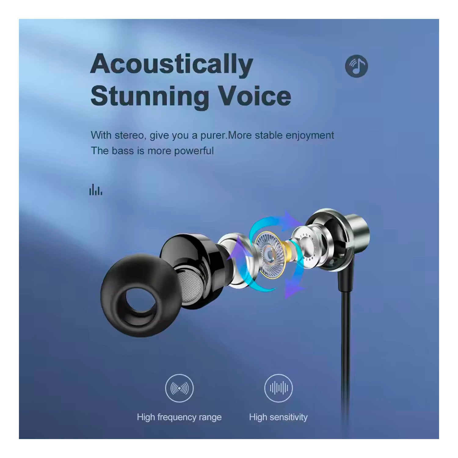 AUDIÓFONOS ALÁMBRICOS REMAX RM-512A NEGRO TYPE-C - 3