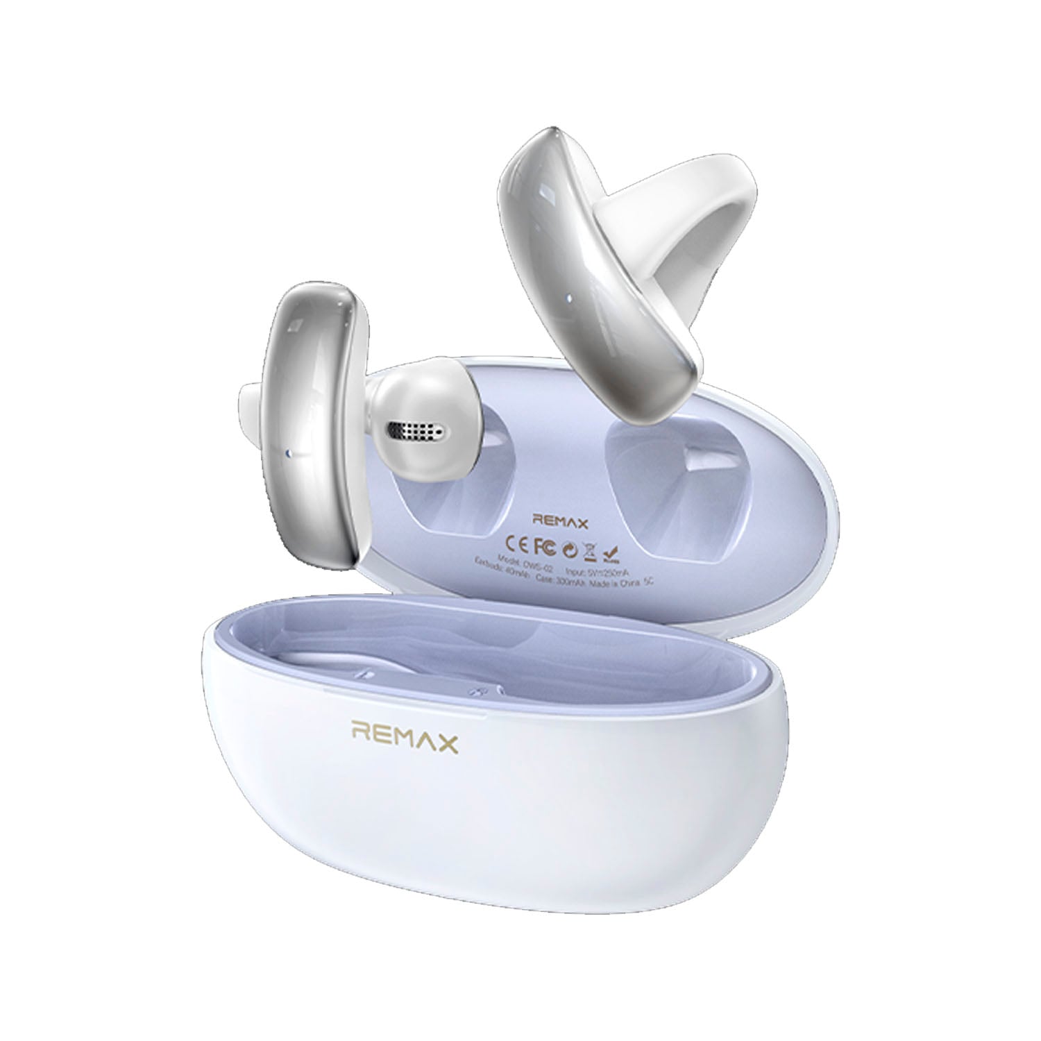 AUDÍFONOS REMAX  OWS-02 BLANCO CLIP EAR BLUETOOTH 5.3 - 1