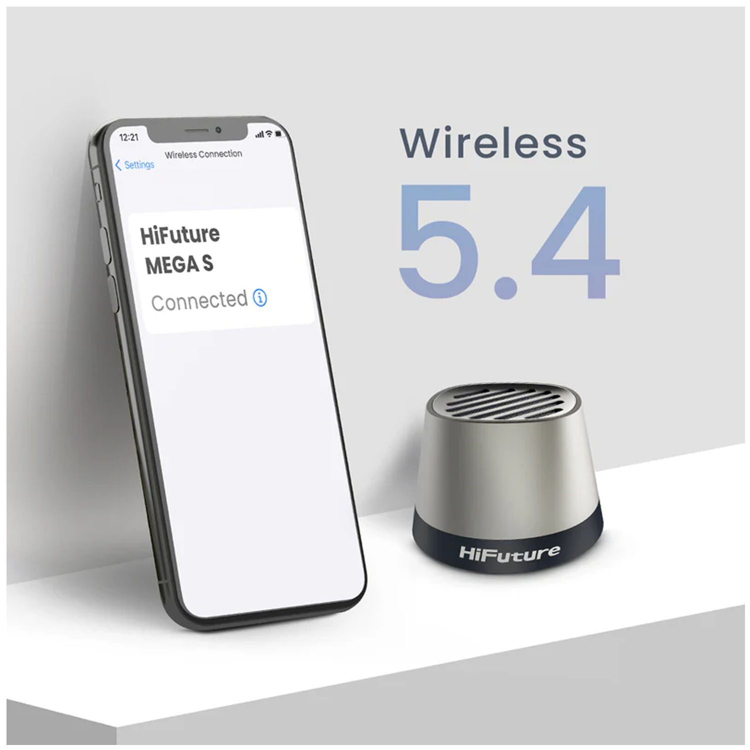 PARLANTE INALÁMBRICO HIFUTURE MEGA S GRIS BT 5.4 - 4