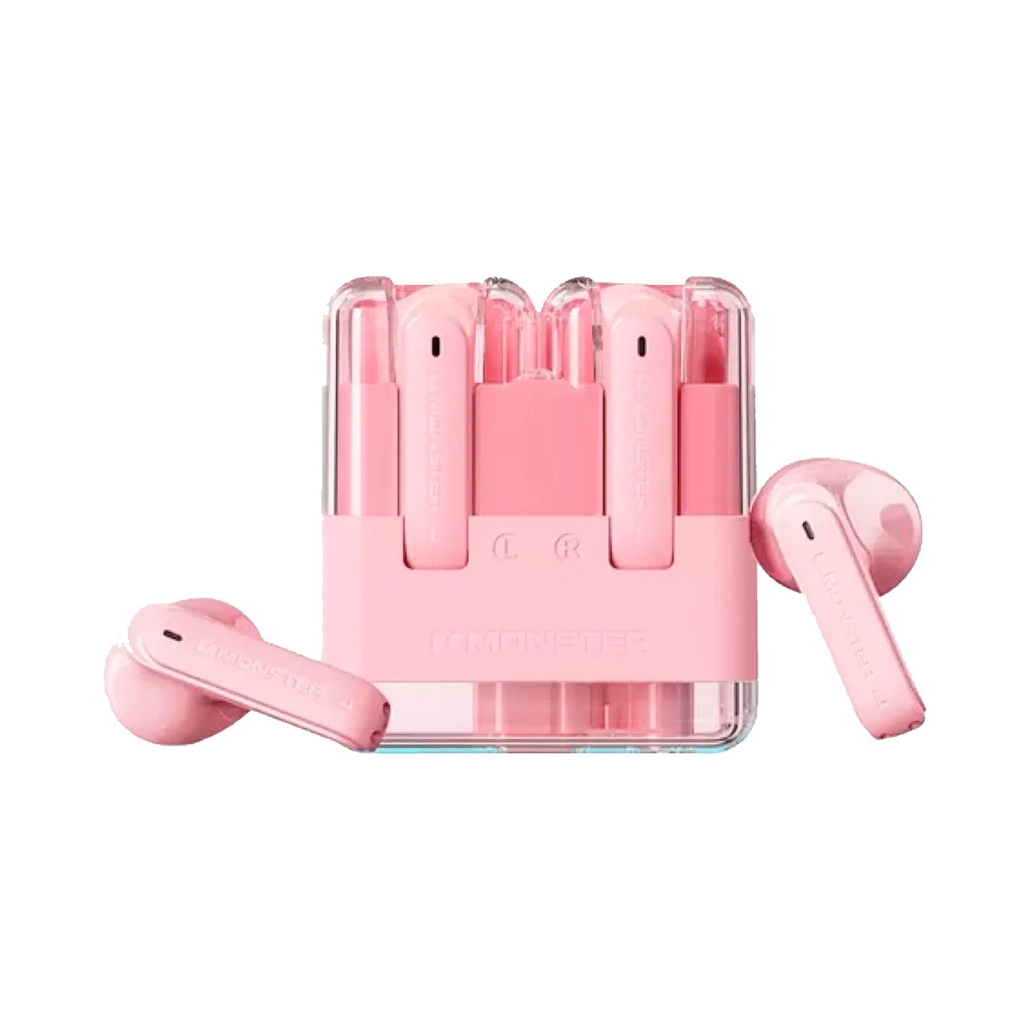 AUDÍFONOS INALÁMBRICOS MONSTER AIRMARS XKT12 ROSA BT 5.3 - 1