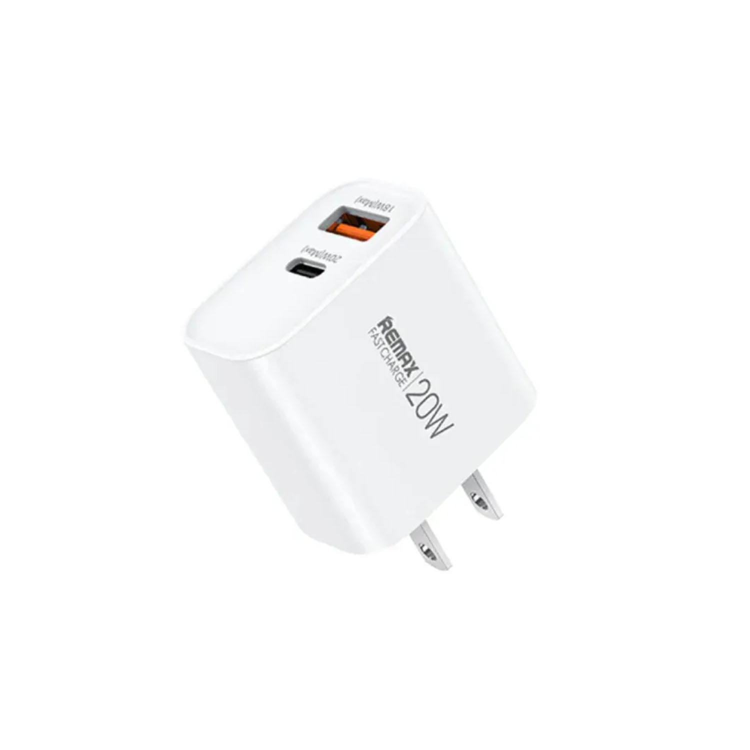CARGADOR RÁPIDO REMAX RP-U120 20W BLANCO USB-A + USB-C - 1