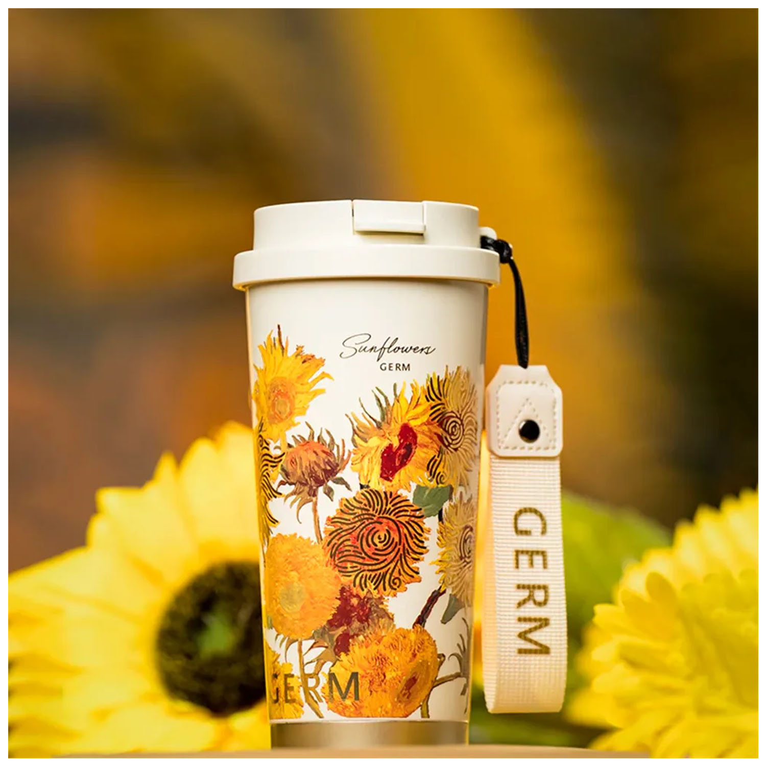 VASO TÉRMICO GERM SHINING GIRASOL 500 ML ACERO INOXIDABLE - 6