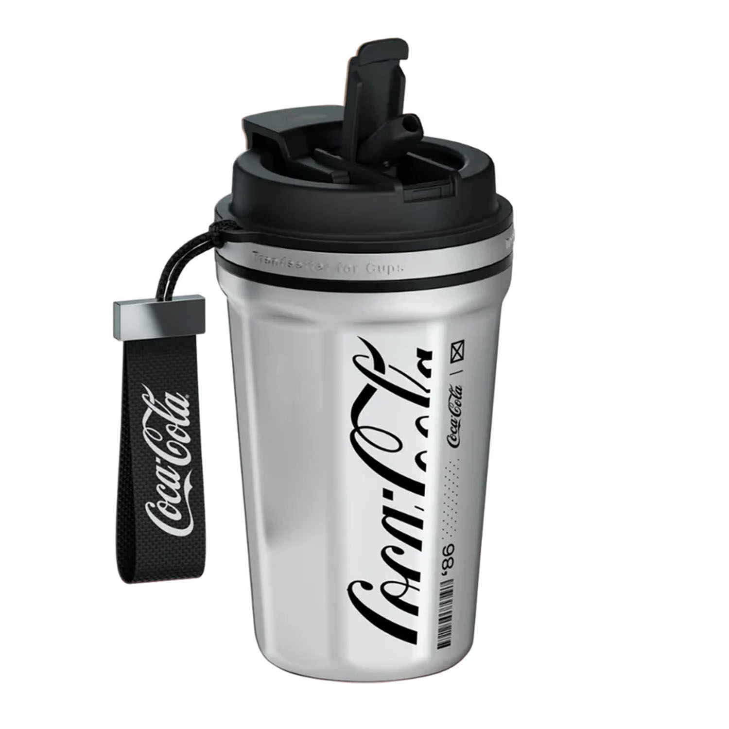 TERMO GERM ROMBO COCACOLA PLATA 550ML ACERO INOXIDABLE - 1