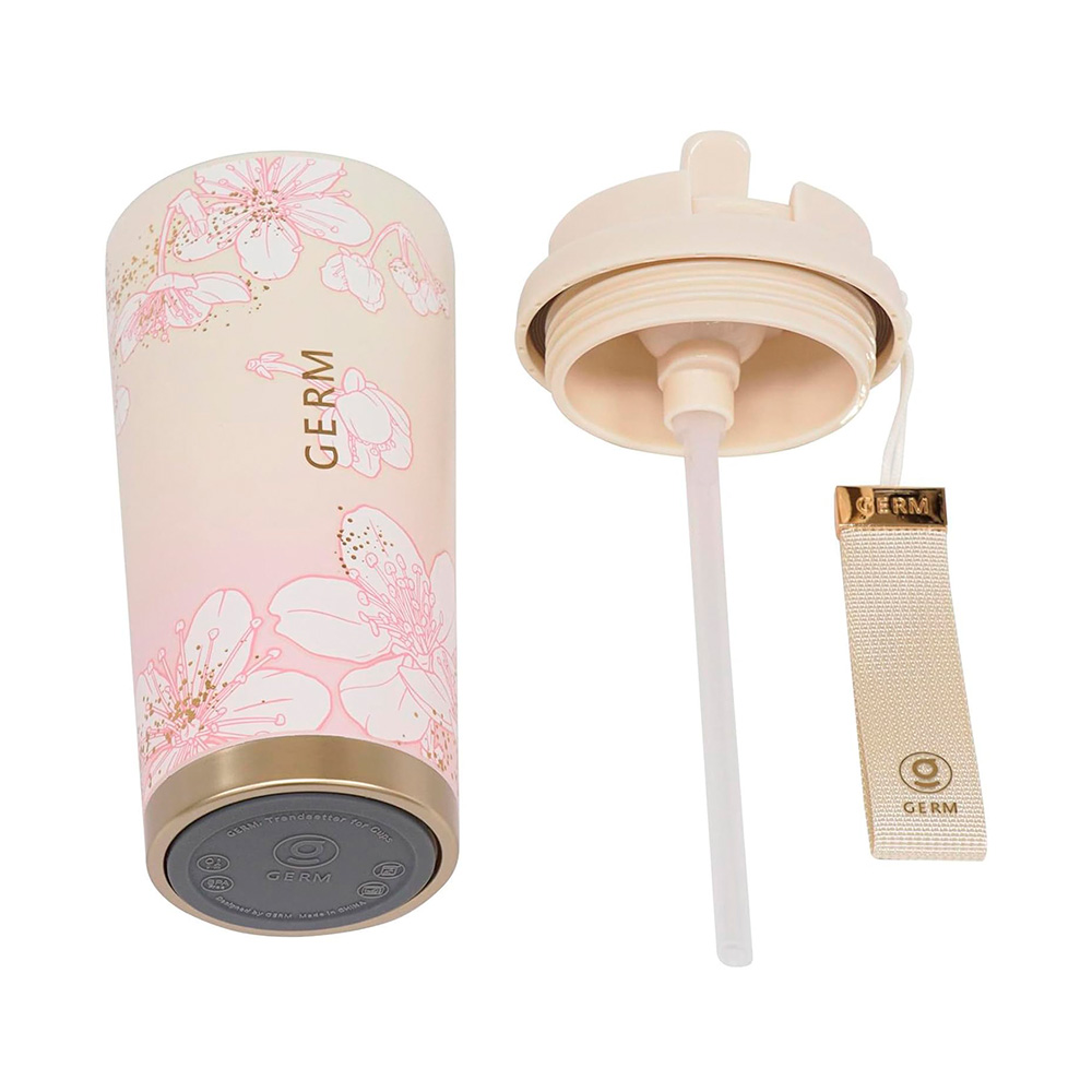VASO TÉRMICO GERM SAKURA ROSA 500ML ACERO INOXIDABLE - 5