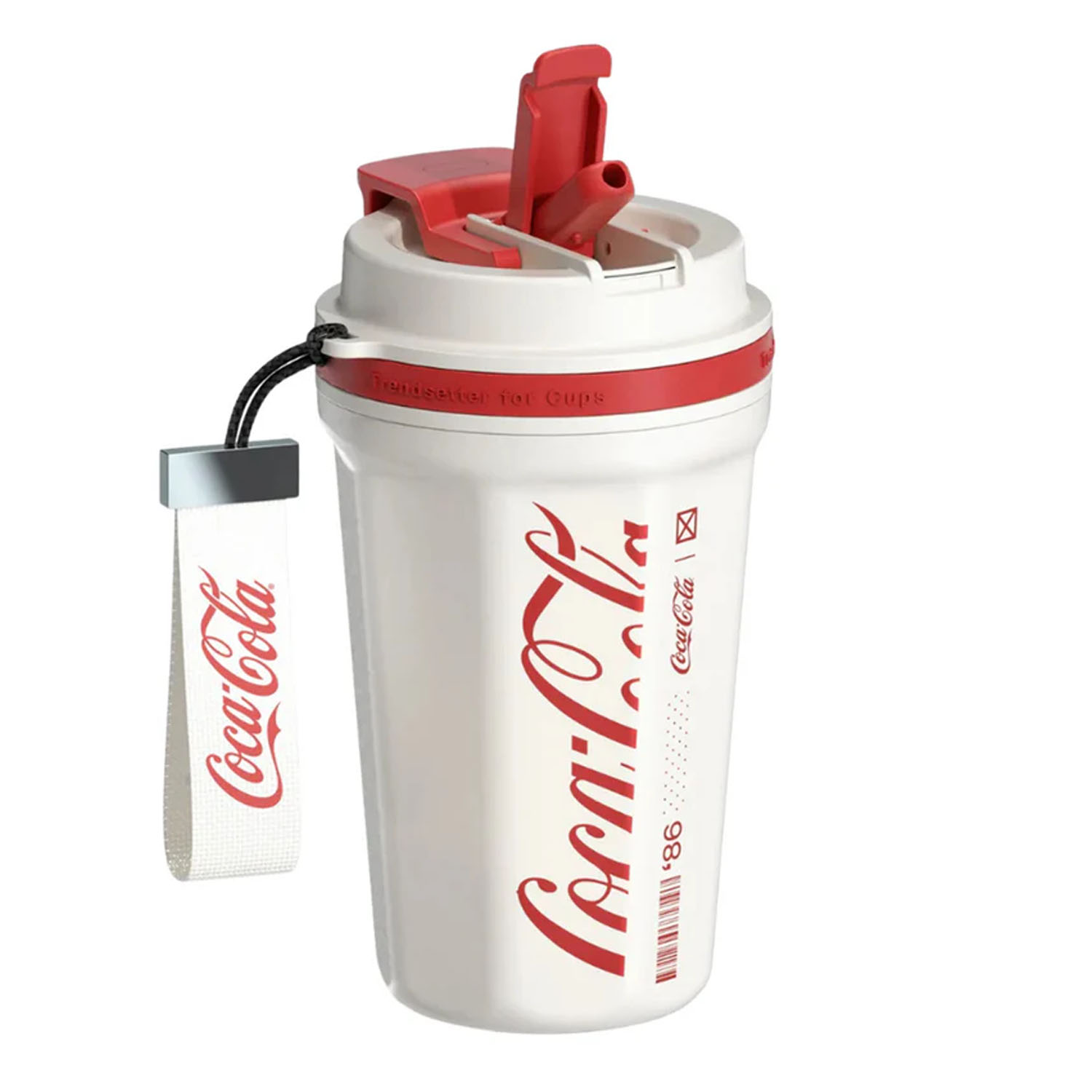TERMO GERM ROMBO COCACOLA BLANCO 550ML ACERO INOXIDABLE - 3