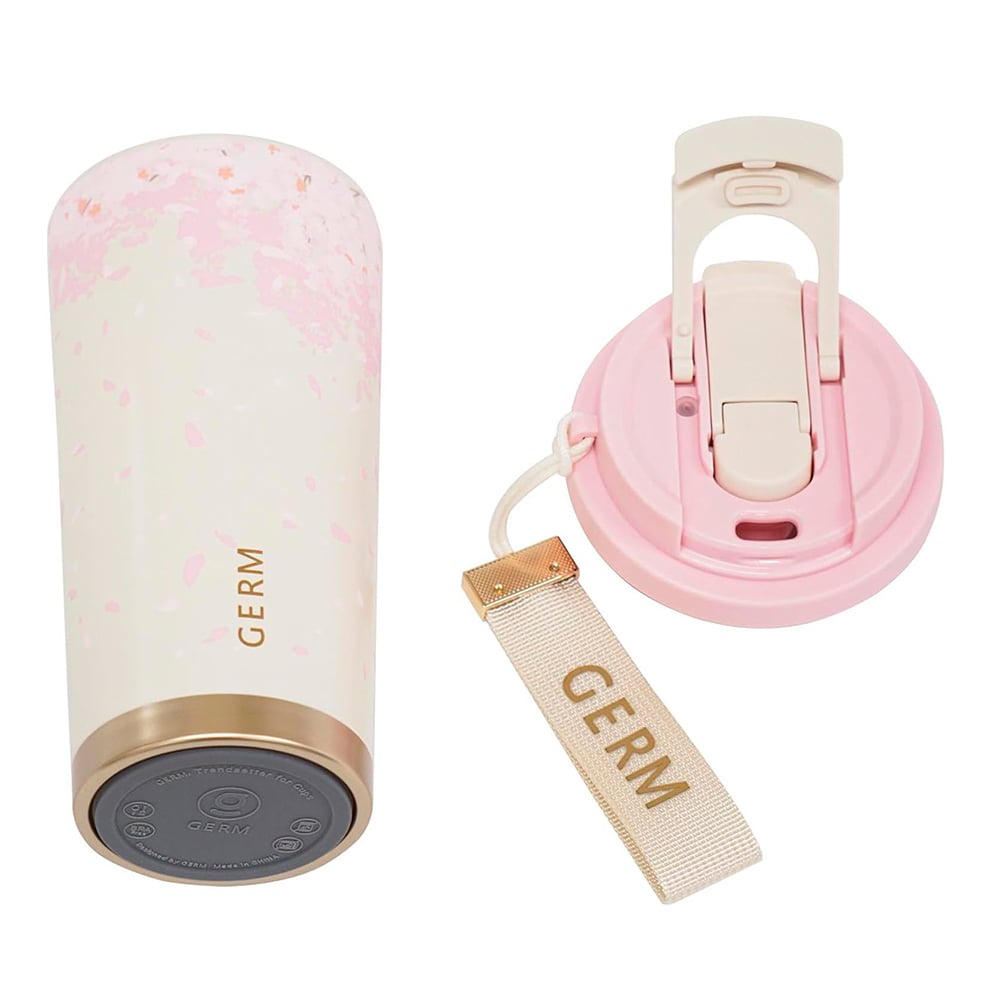 VASO TÉRMICO GERM SAKURA BLANCO 500ML ACERO INOXIDABLE - 4