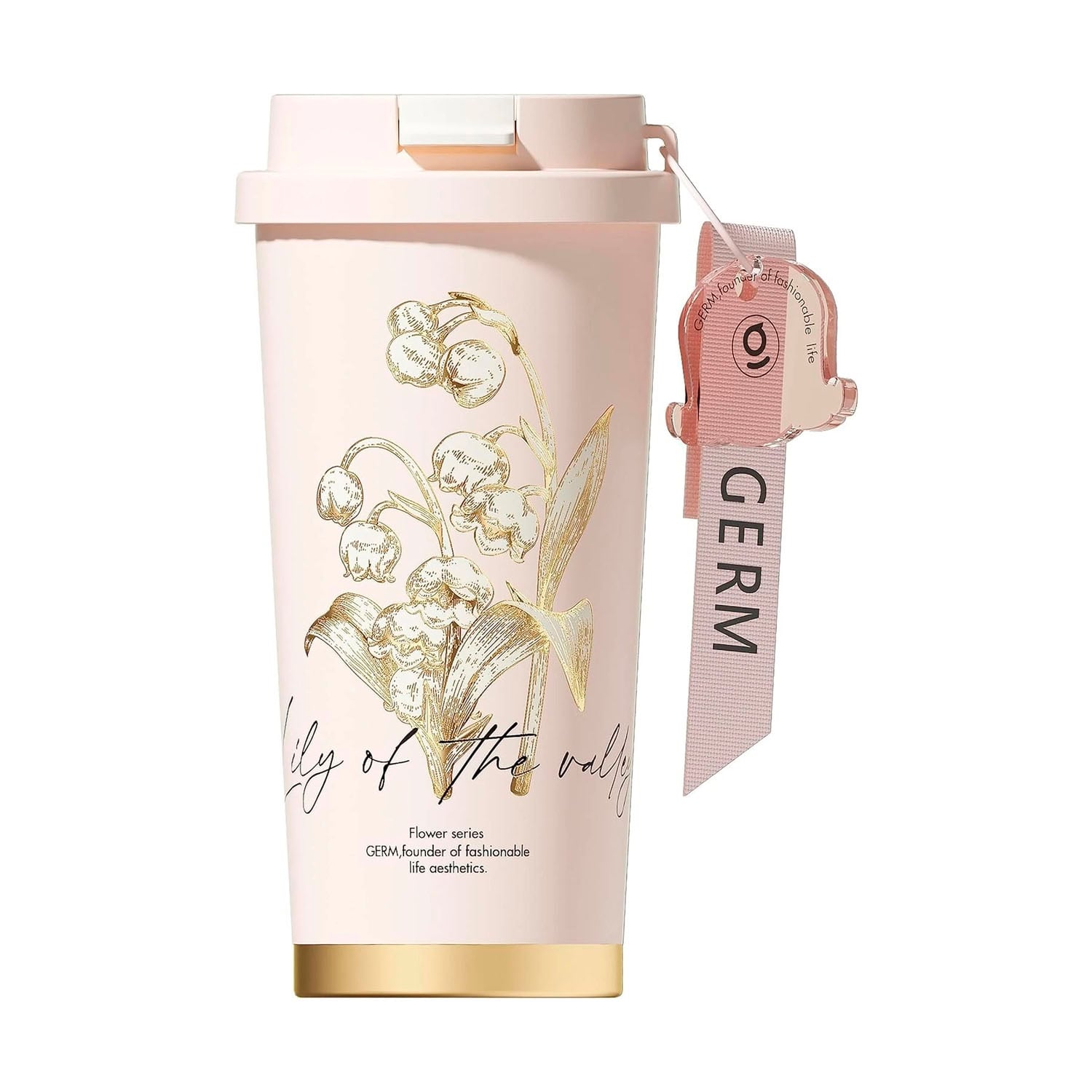 VASO TÉRMICO GERM CLOVER ROSA PEONIAS 500 ML - 1