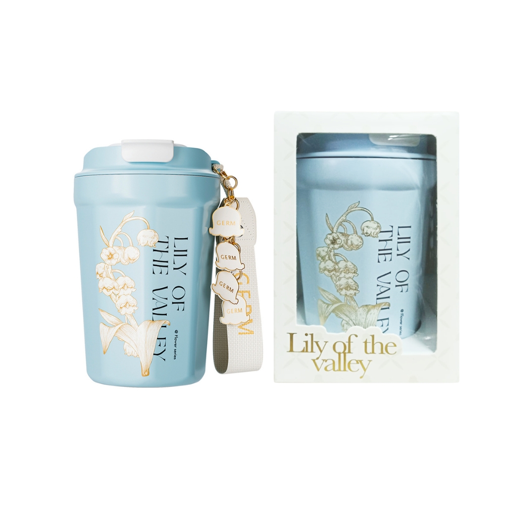 VASO TÉRMICO GERM LILY BABY BLUE 390ML ACERO INOXIDABLE - 2