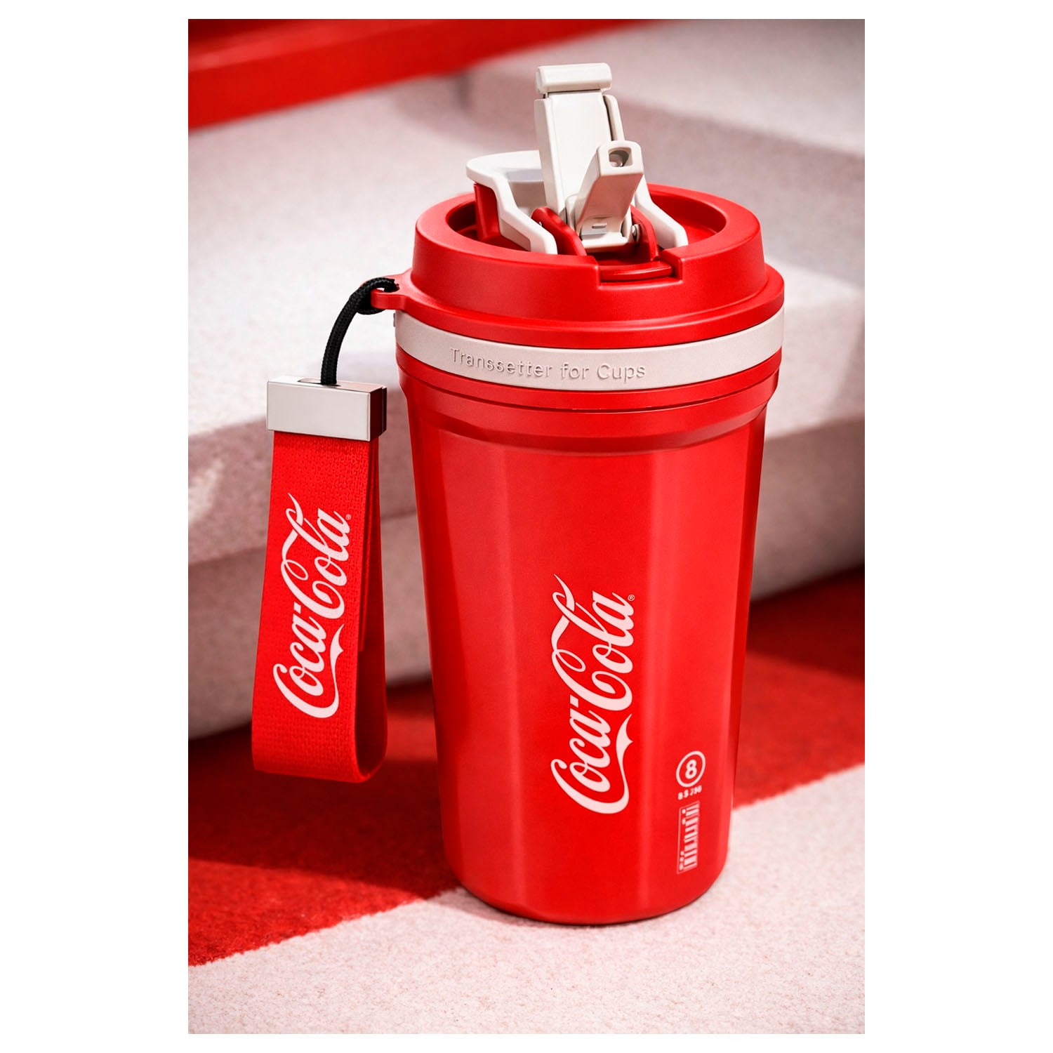 TERMO GERM ROMBO COCA-COLA ROJO 550ML ACERO INOXIDABLE - 2